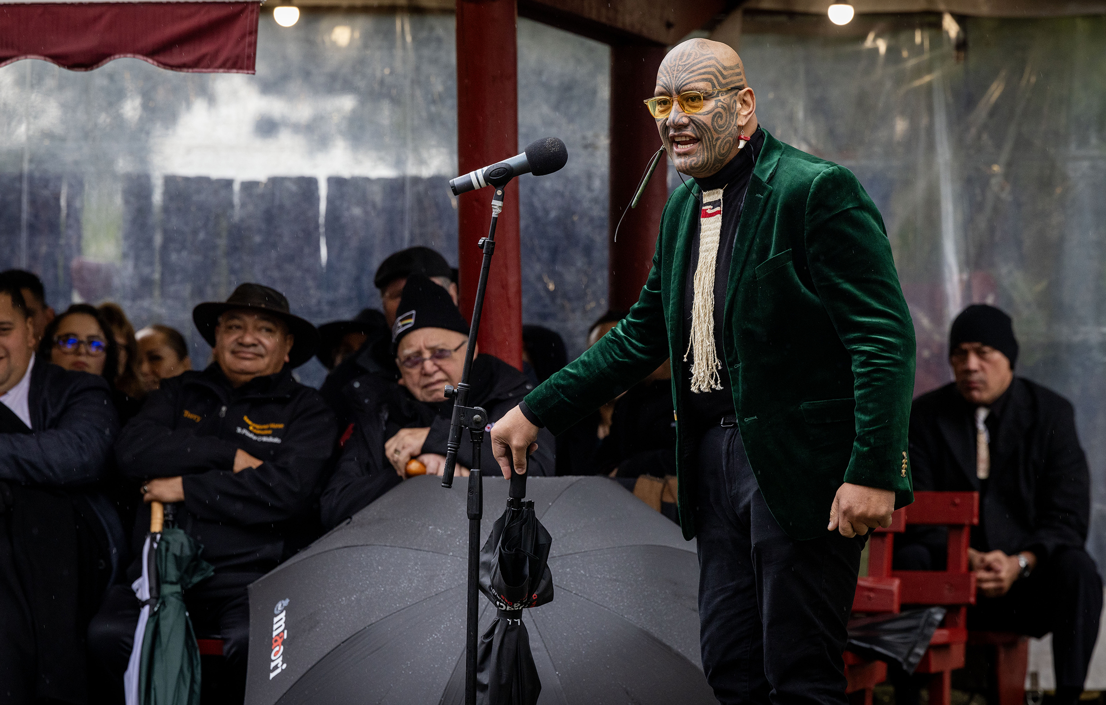 Rawiri Waititi, seen here at King Tuheitia's coronation anniversary in August, tried to get rid of references to the principles of the Treaty in health legislation last year. Photo / Mike Scott