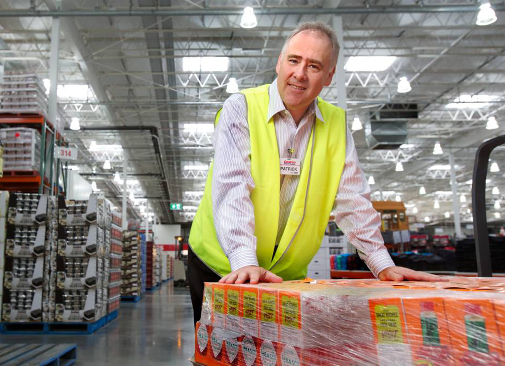 Patrick Noone of Costco in one of the warehouse stores. Photo/supplied