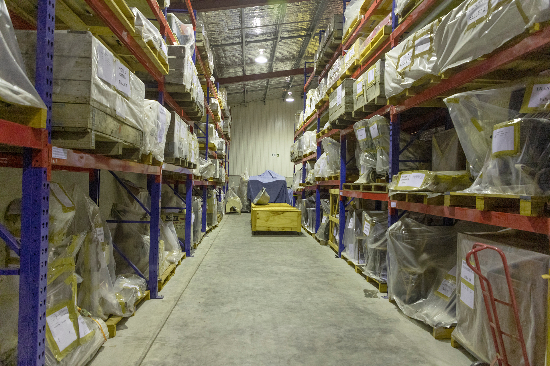 Part of the storage facility that houses Tauranga's historic artifacts in the absence of a museum. Photo / Andrew Warner  