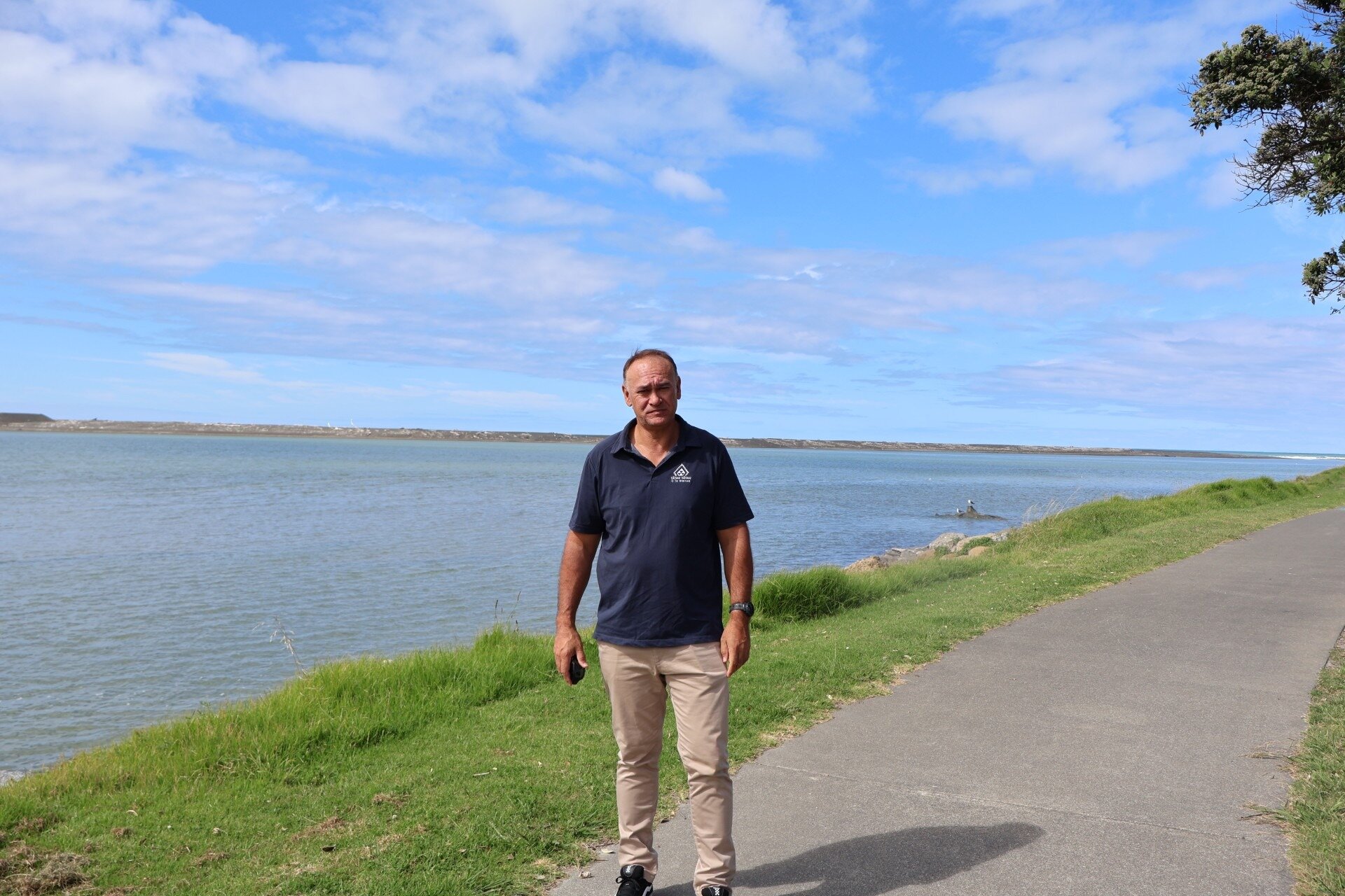 Tātau Tātau o Te Wairoa Trust chairman Leon Symes stands beside the Wairoa River. He says the degradation of local waterways is