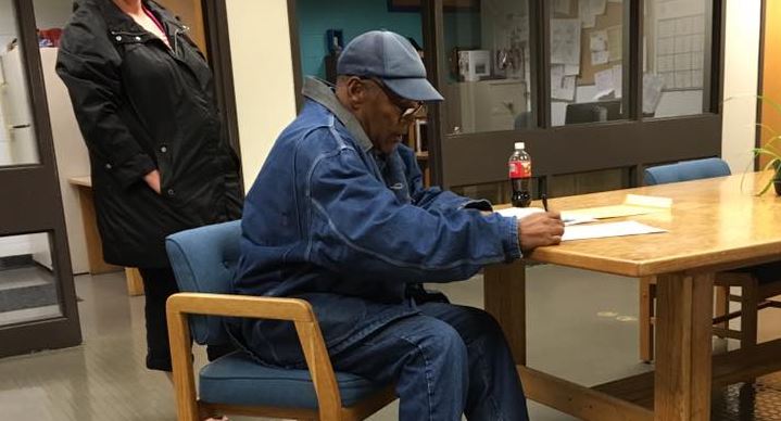 Goldman's family had been pursuing compensation up to the point of OJ Simpson’s passing (pictured).