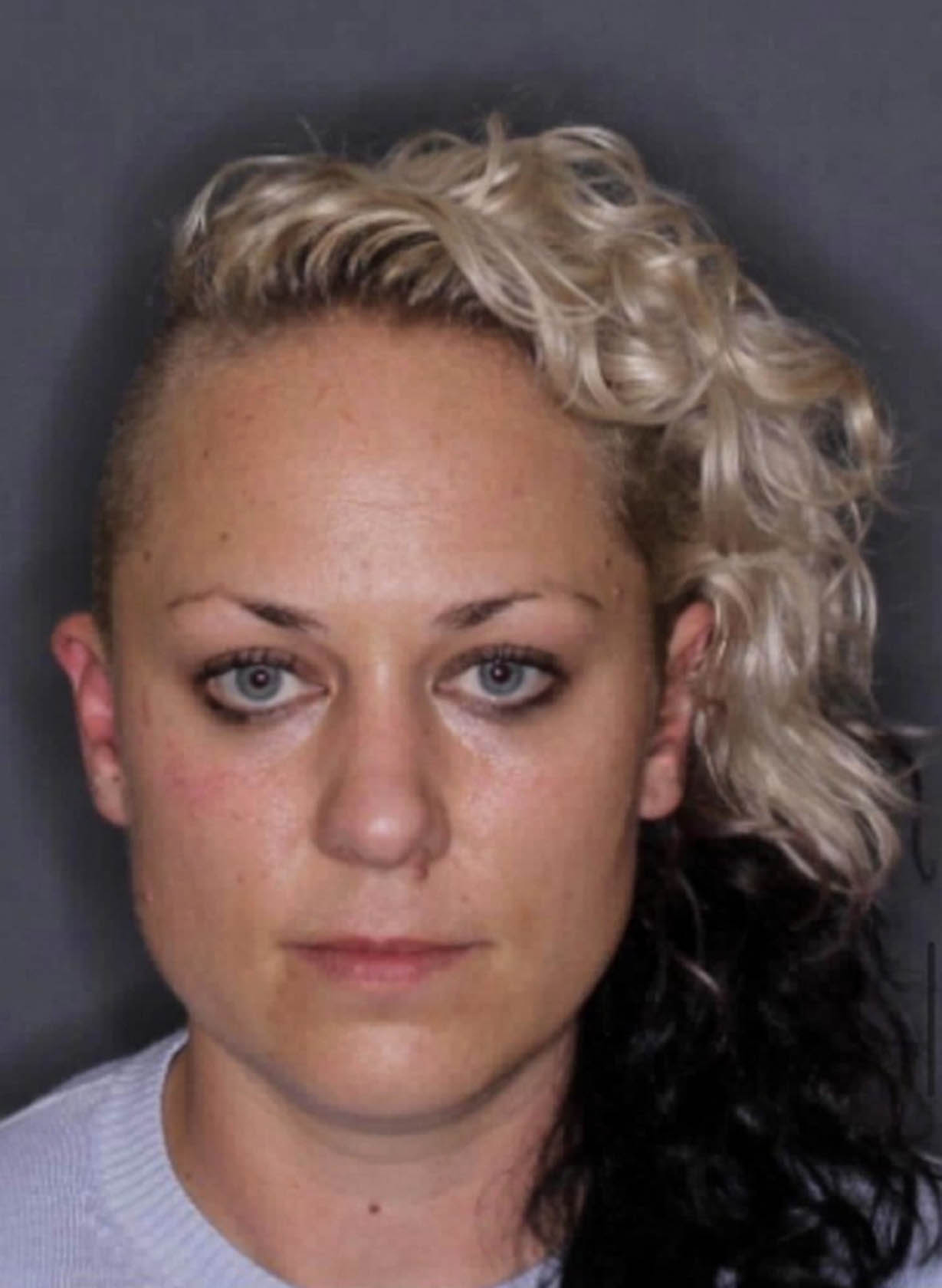 A police mugshot of Shannan Hill after her arrest in 2016.