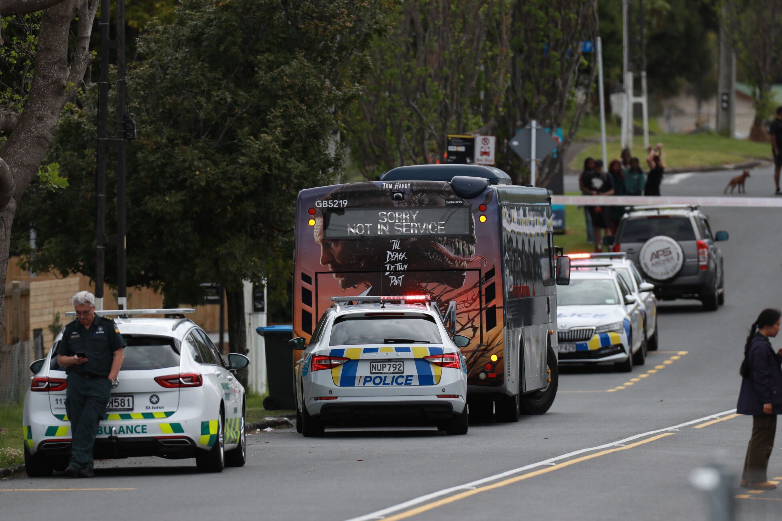 A person has died after being critically injured in a bus assault on Church St, Onehunga. Photo / Hayden Woodward