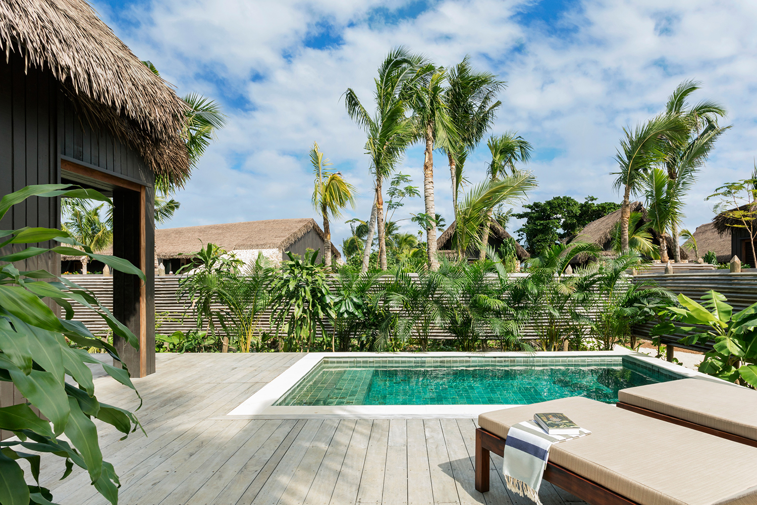 Every villa has its own pool, as well as beach access to the resort’s private cove. Photo / Supplied