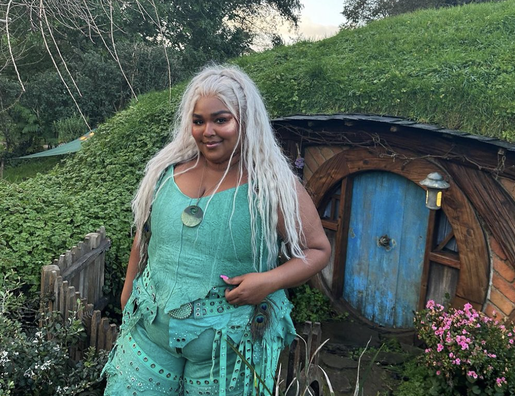 Lizzo has finally visited Hobbiton after missing out during her 2020 trip to New Zealand. Photo / Instagram