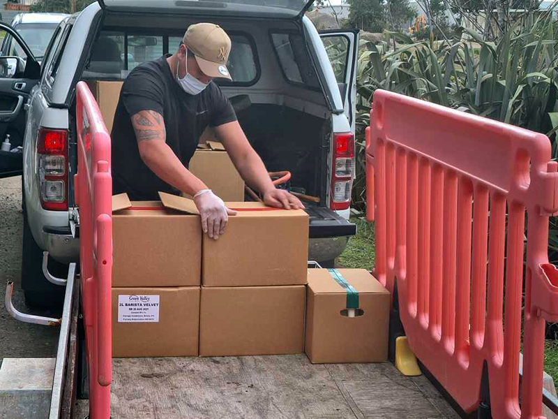 Rotorua Whakaora collecting food from organisations. Photo / Supplied