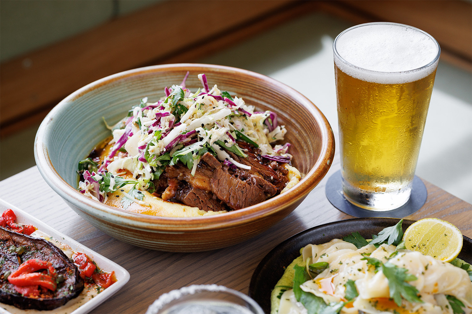 The brisket on mash. Photo / Babiche Martens