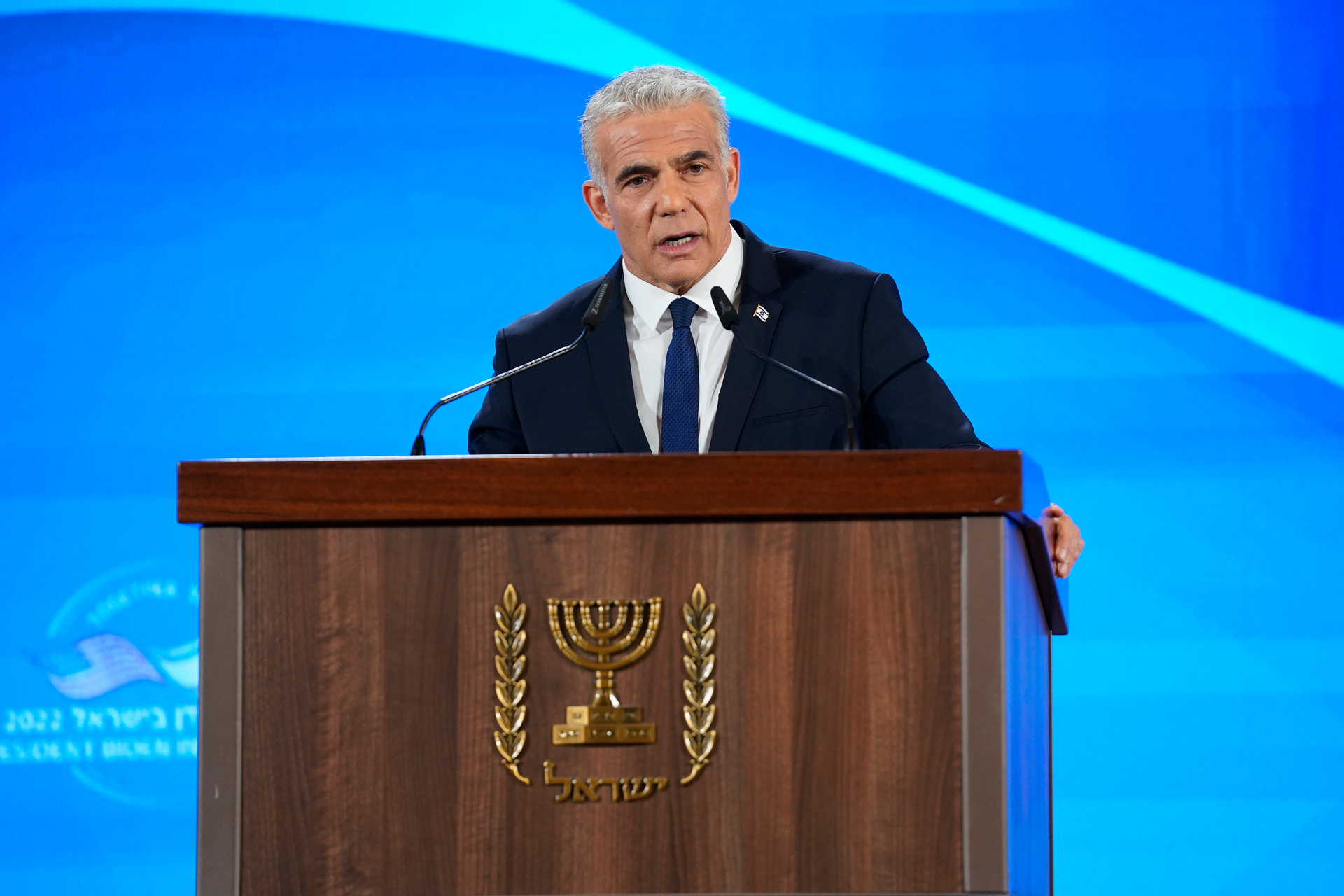 Israeli Prime Minister Yair Lapid said the airstrikes were based on 'concrete threats'. Photo / AP
