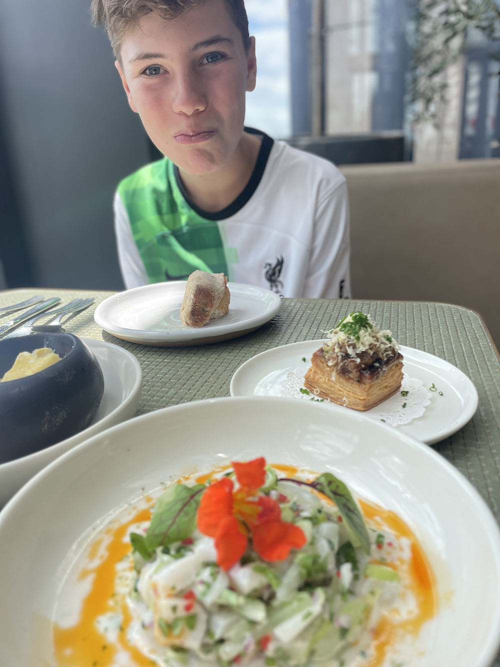 Melanie took her 14-year-old son to Origine for a lunchtime degustation.