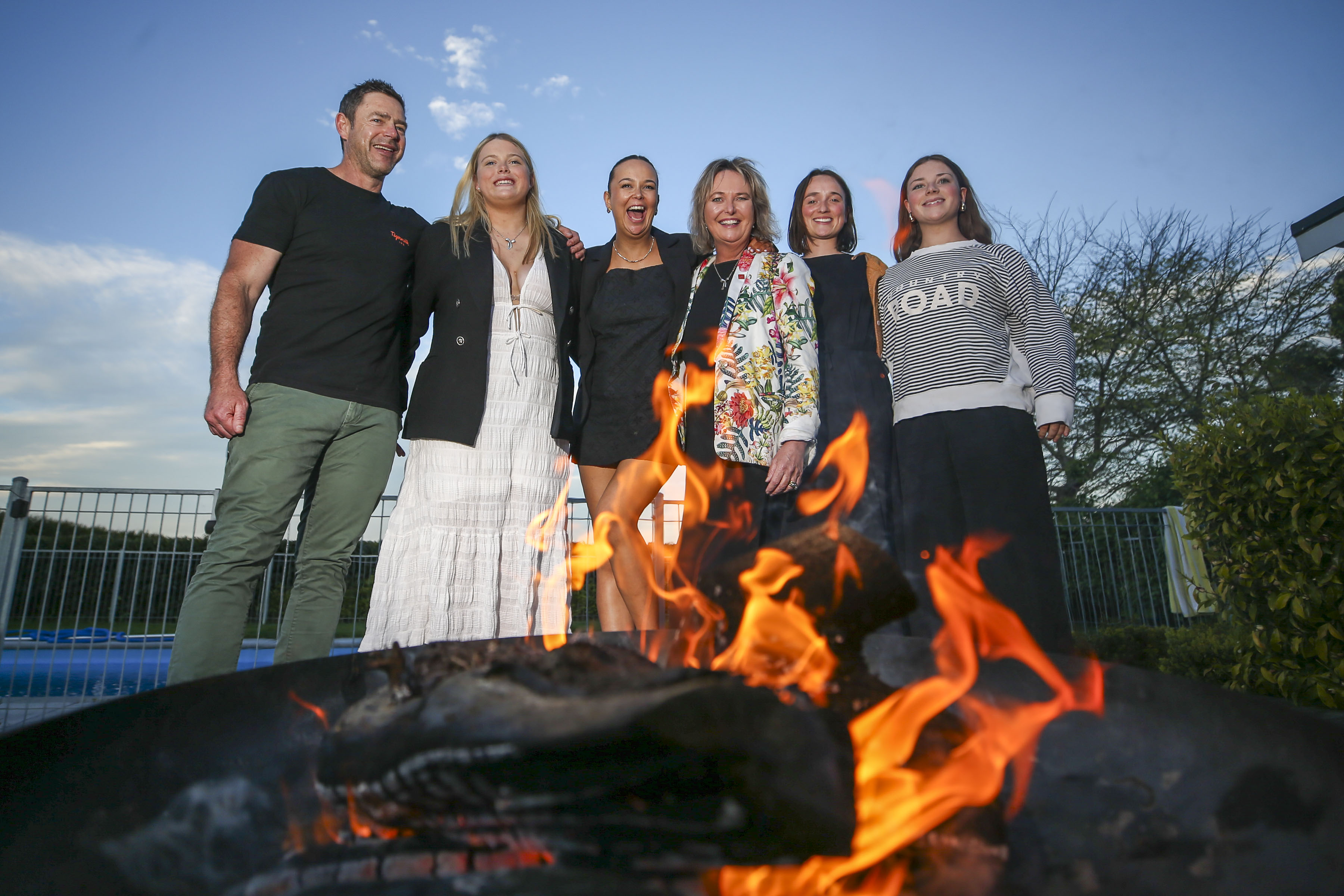 The previous MP for Tukituki, Labour's Anna Lorck, with her family on election night. Photo / Paul Taylor