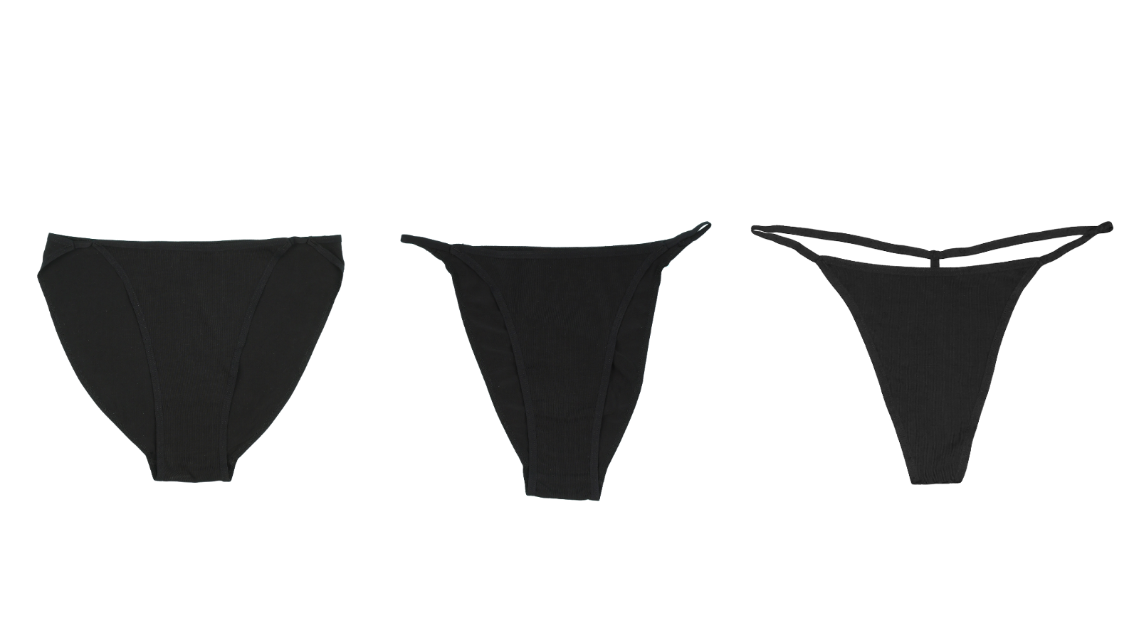 Underlena brief: $49; string bikini: $49, and thong: $47.