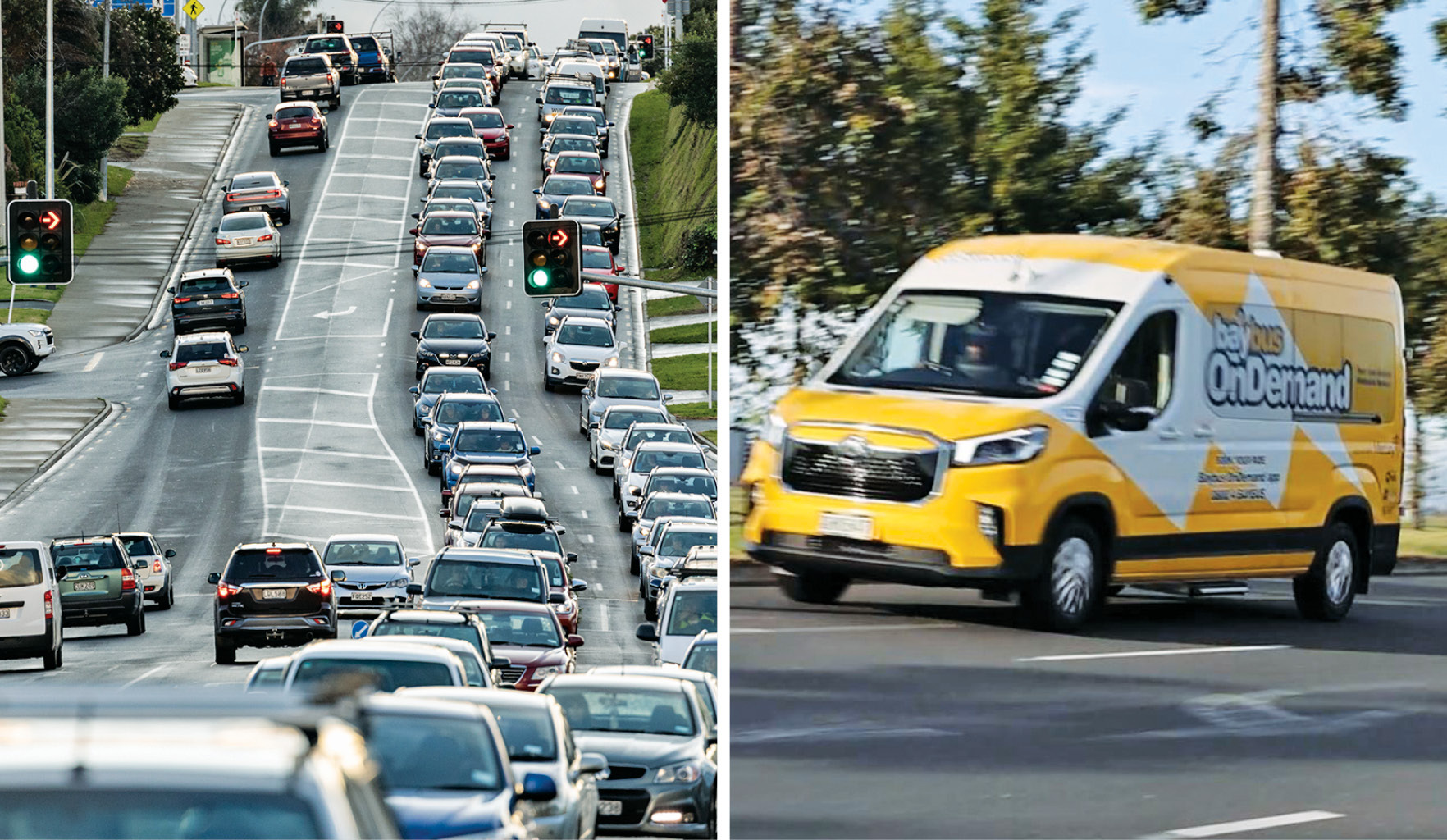 Tauranga's traffic woes could be alleviated if a new on-demand bus trial is successful. Photos / Alex Cairns