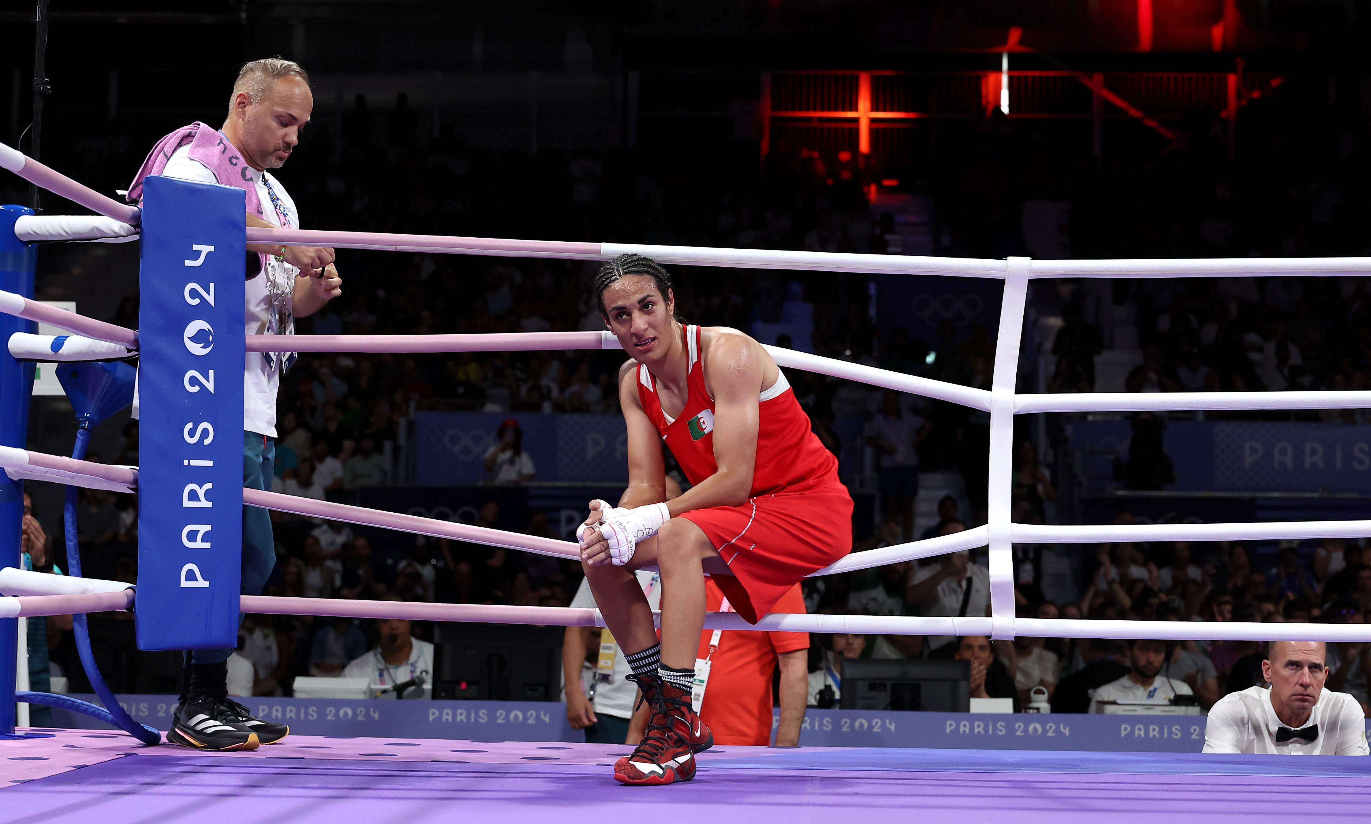 Algeria's Imane Khelif is boxing at the Paris Olympics. Photo / Getty Images
