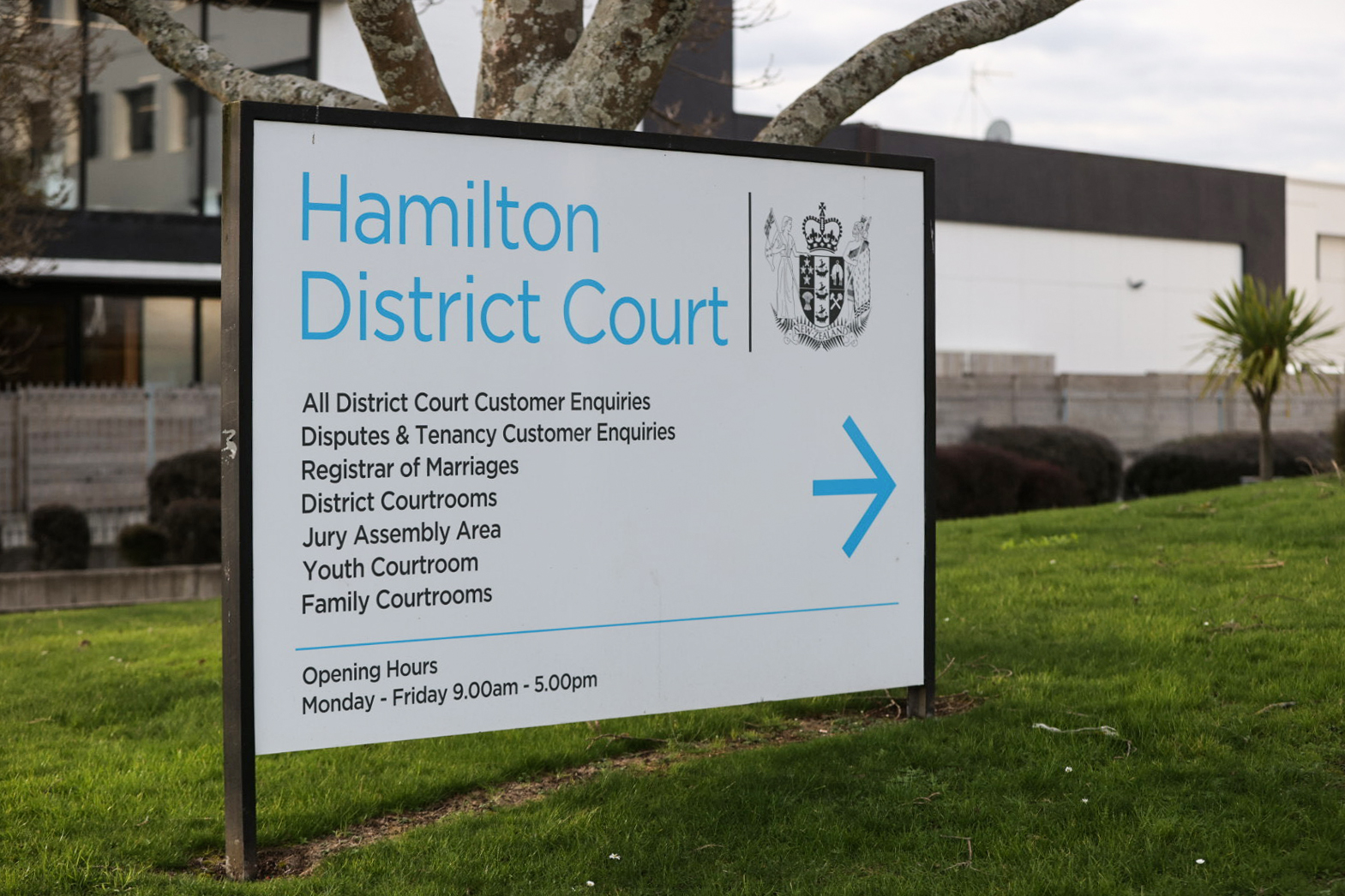 Reese Warwood was sentenced to jail at the Hamilton District Court for strangulation and other violence charges against his partner but set free for time served. Photo / Christine Cornege 