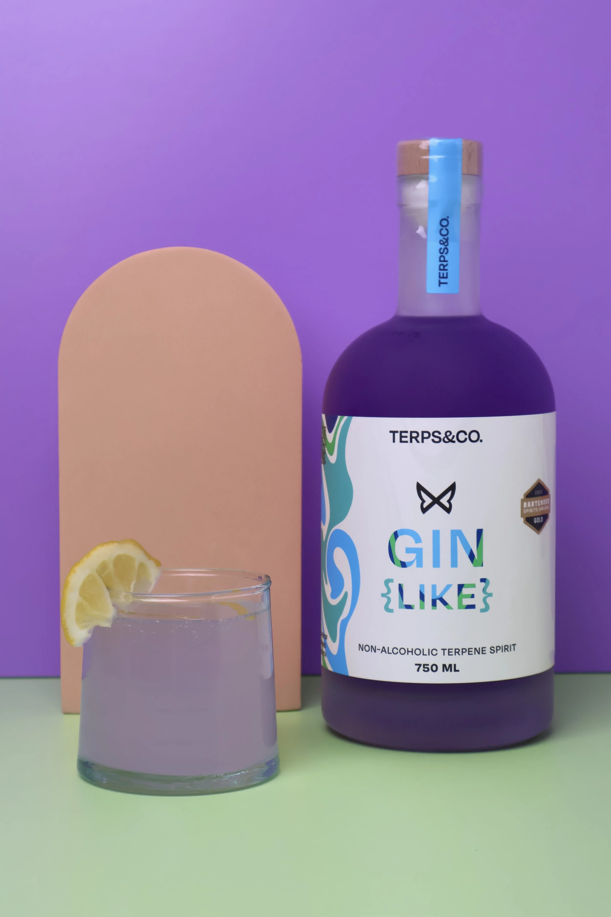 Terps & Co's Gin [Like], a no alcohol spirit-style drink.