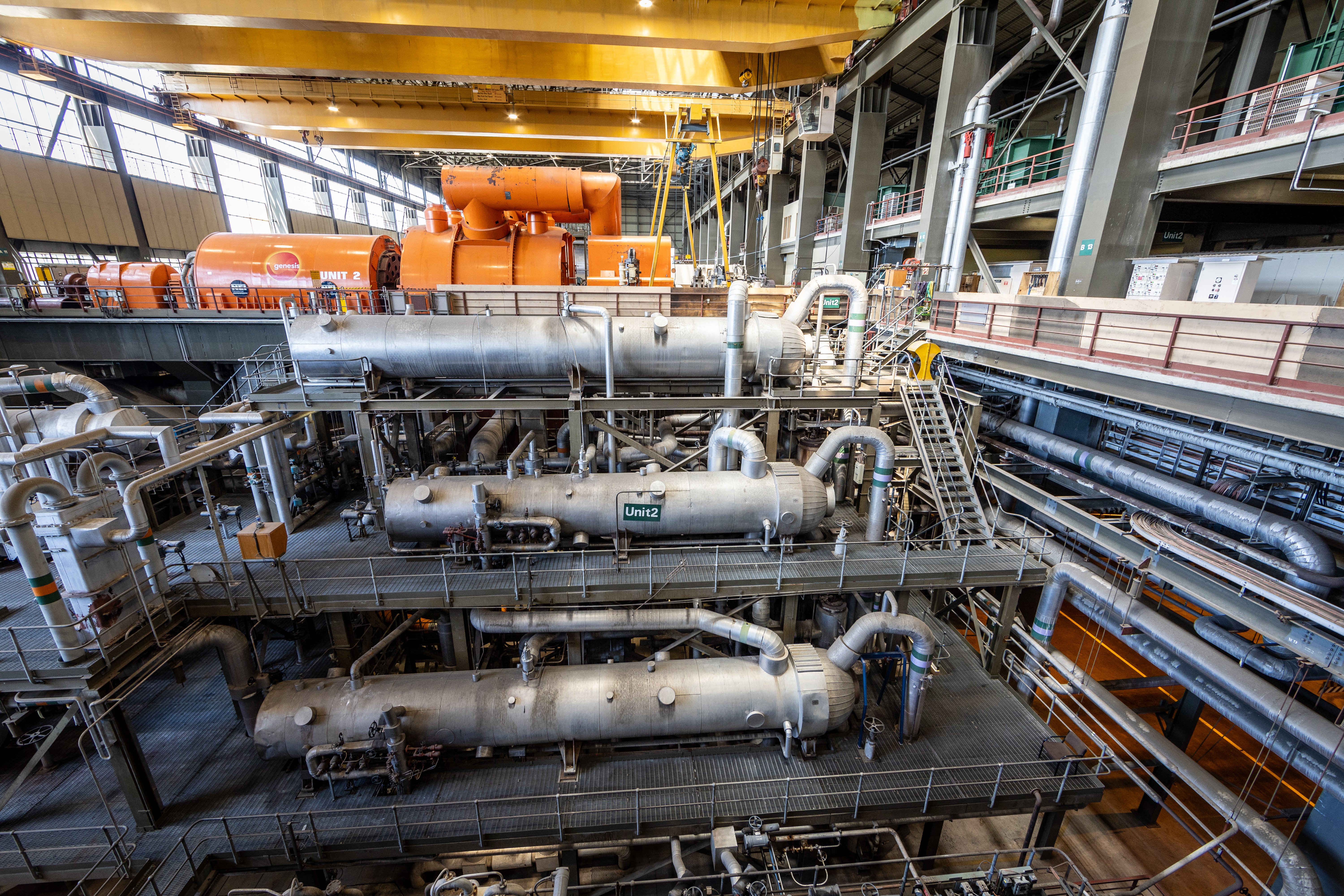 Inisde Genesis Energy's Huntly Power Station. Photo / NZME 