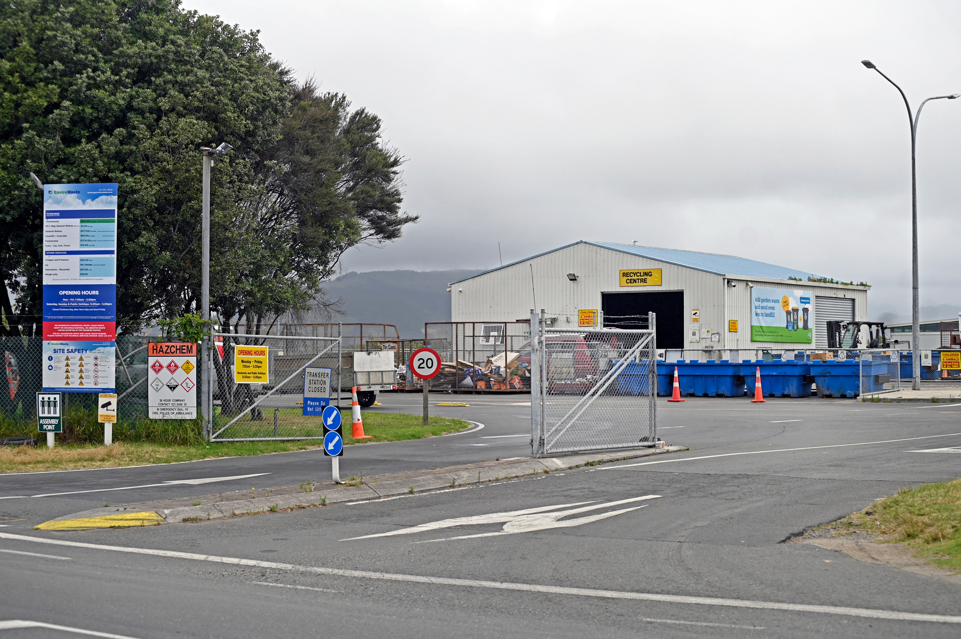 The entrance to the Te Maunga Transfer Station. Photo / George Novak