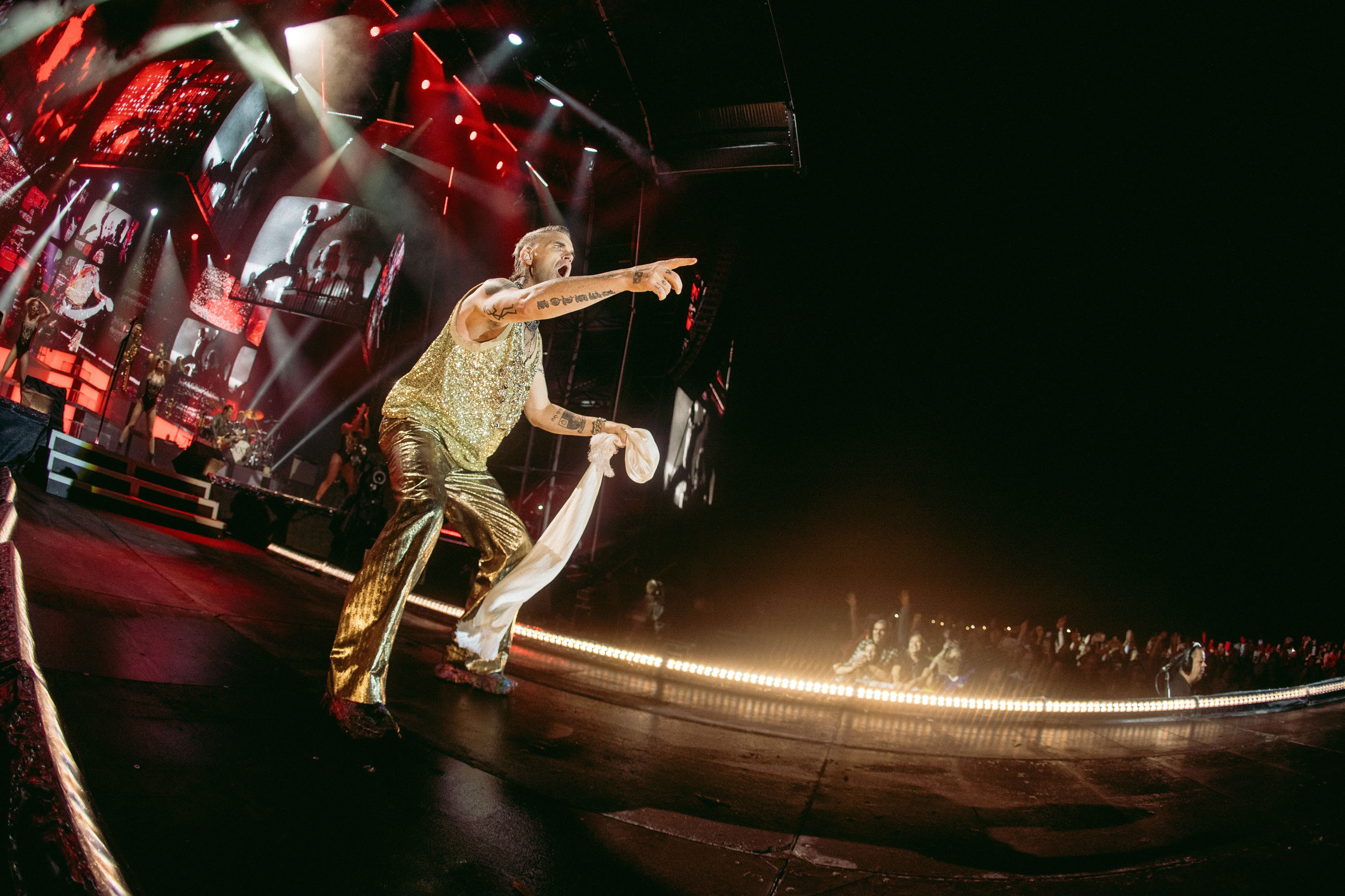 Robbie Williams could be facing a total of 50,000 fans over the two nights of his Mission Estate concerts in Napier on November 11-12.