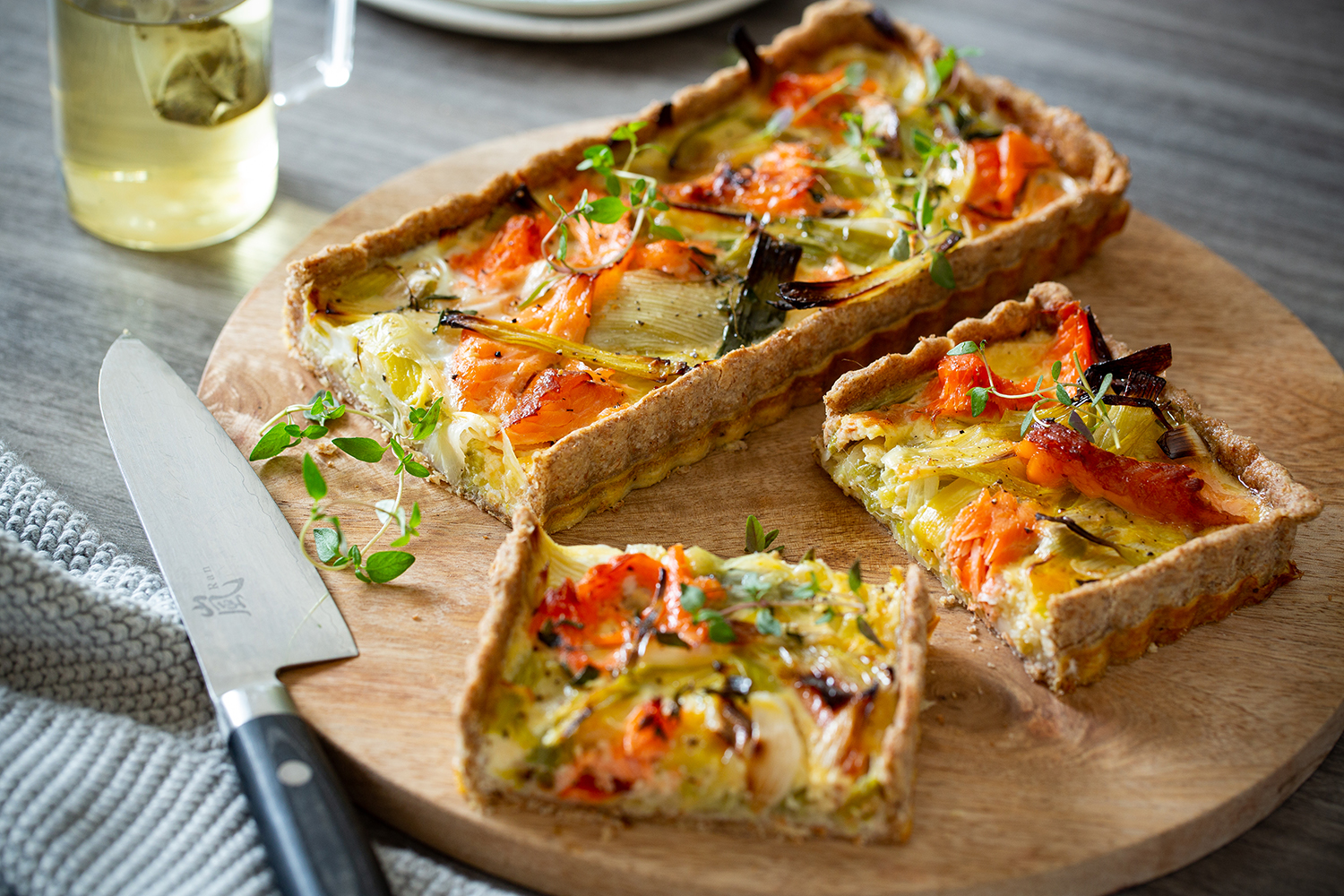 Serve this tart for dinner with salad, or at your next party, soiree or family lunch. Photo / Babiche Martens