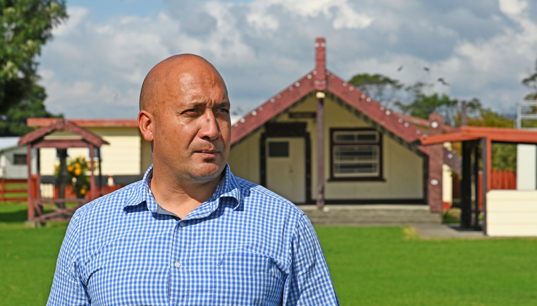 Whareroa Marae's environment manager Joel Ngātuere. Photo / George Novak 