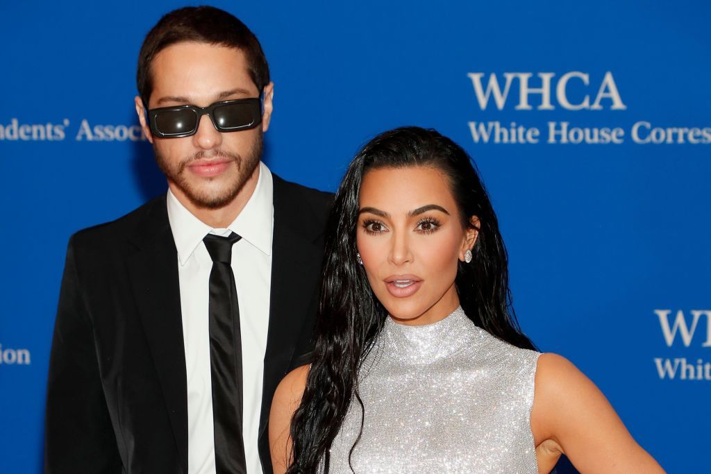 Pete Davidson and Kim Kardashian made their first official appearance as a couple over the weekend. Photo / Getty Images