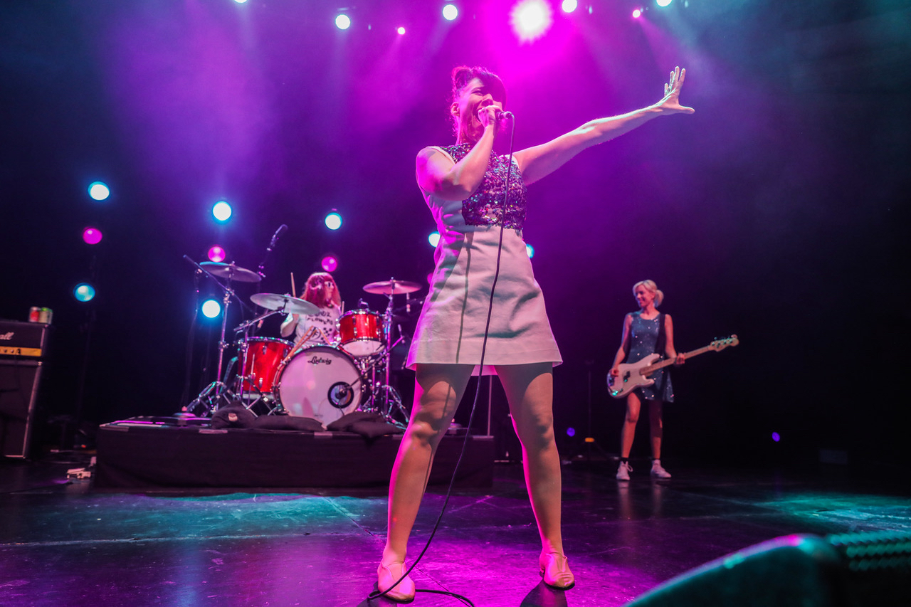The reformed Bikini Kill live in concert. Photo / Supplied