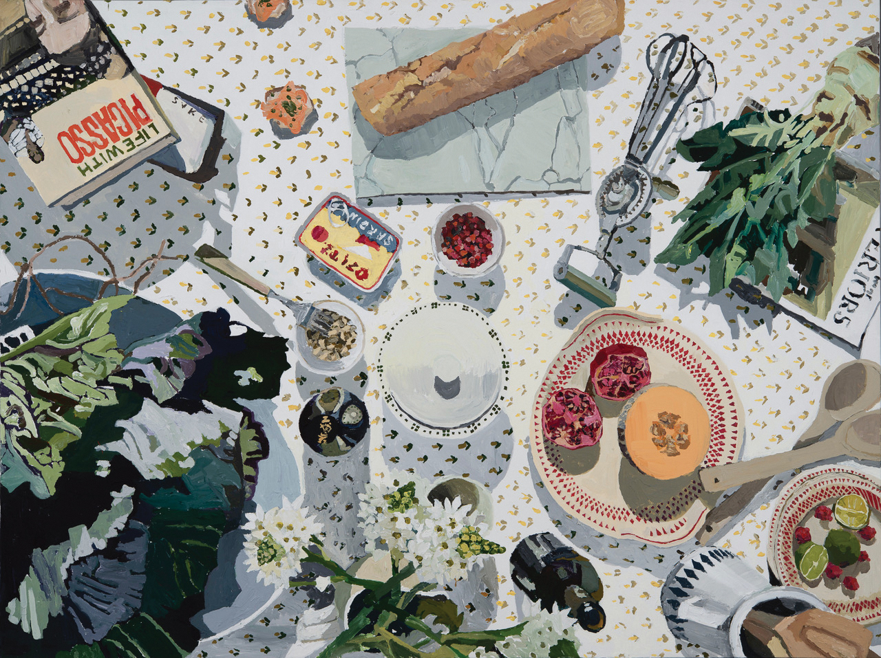 'The Kitchen Table', 2019, acrylic on Belgian linen, 120 x 180 cm. Photo / Supplied