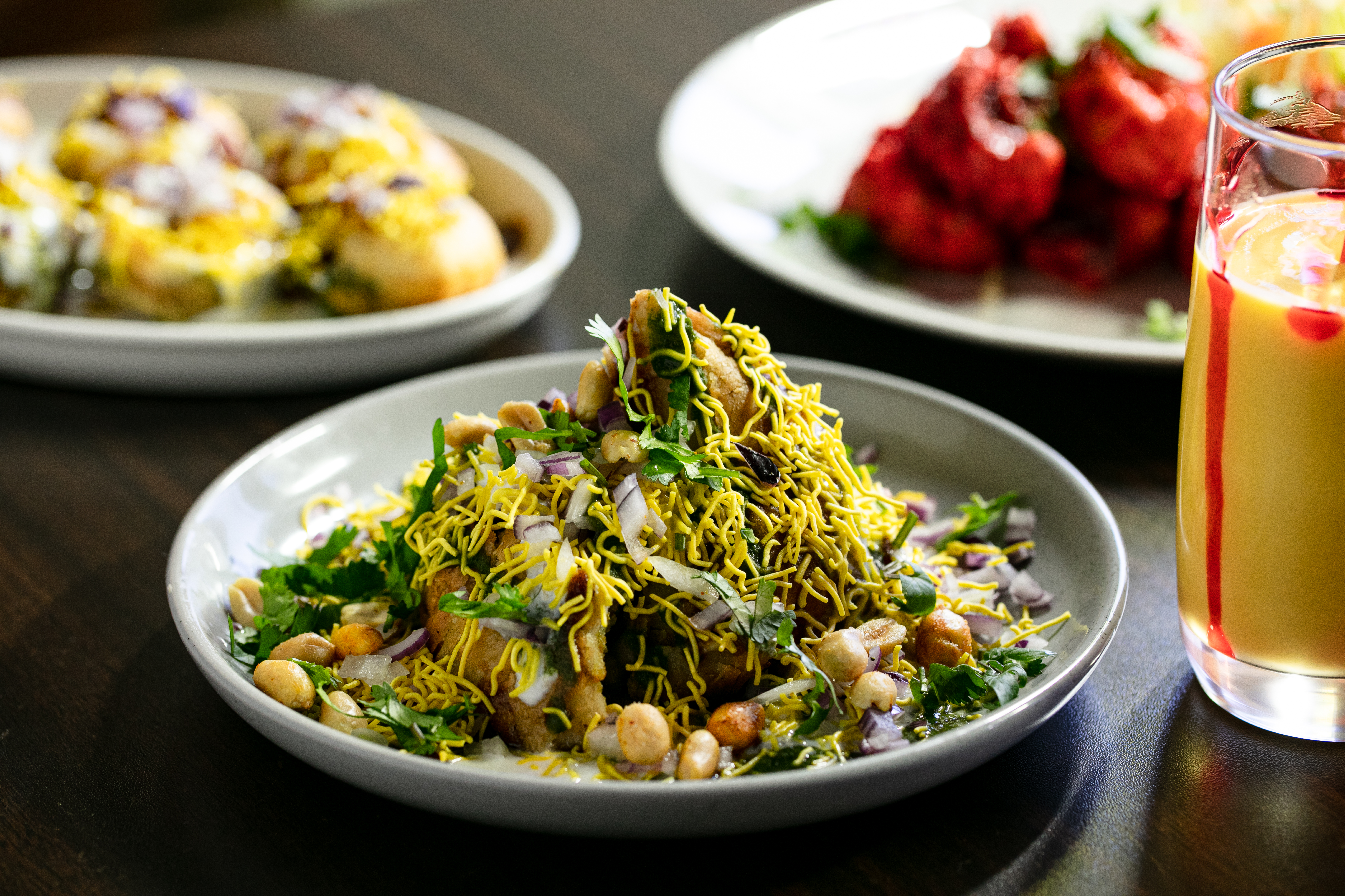 The samosa chaat on the menu at Nepalese/Indian restaurant Eggs and More in Sandringham. Photo / Babiche Martens