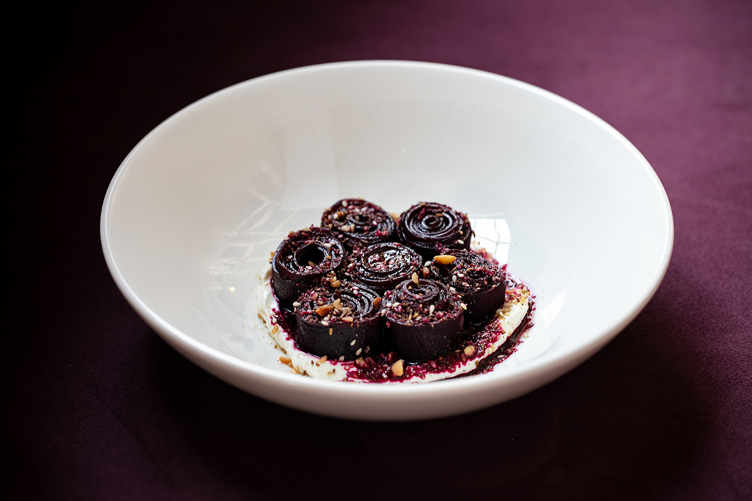 The braised beetroot. Photo / Babiche Martens