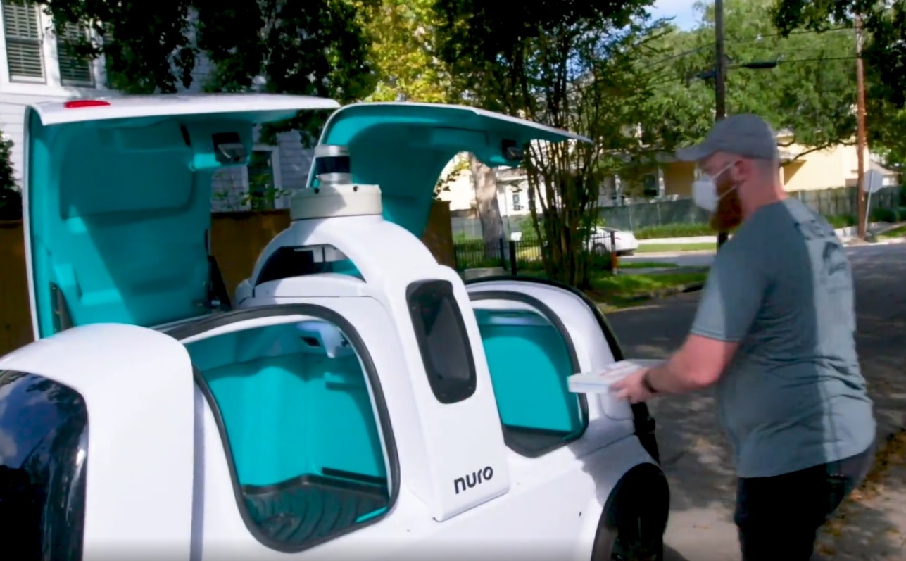Should you tip a robot? Pickup in Houston. Image / Supplied