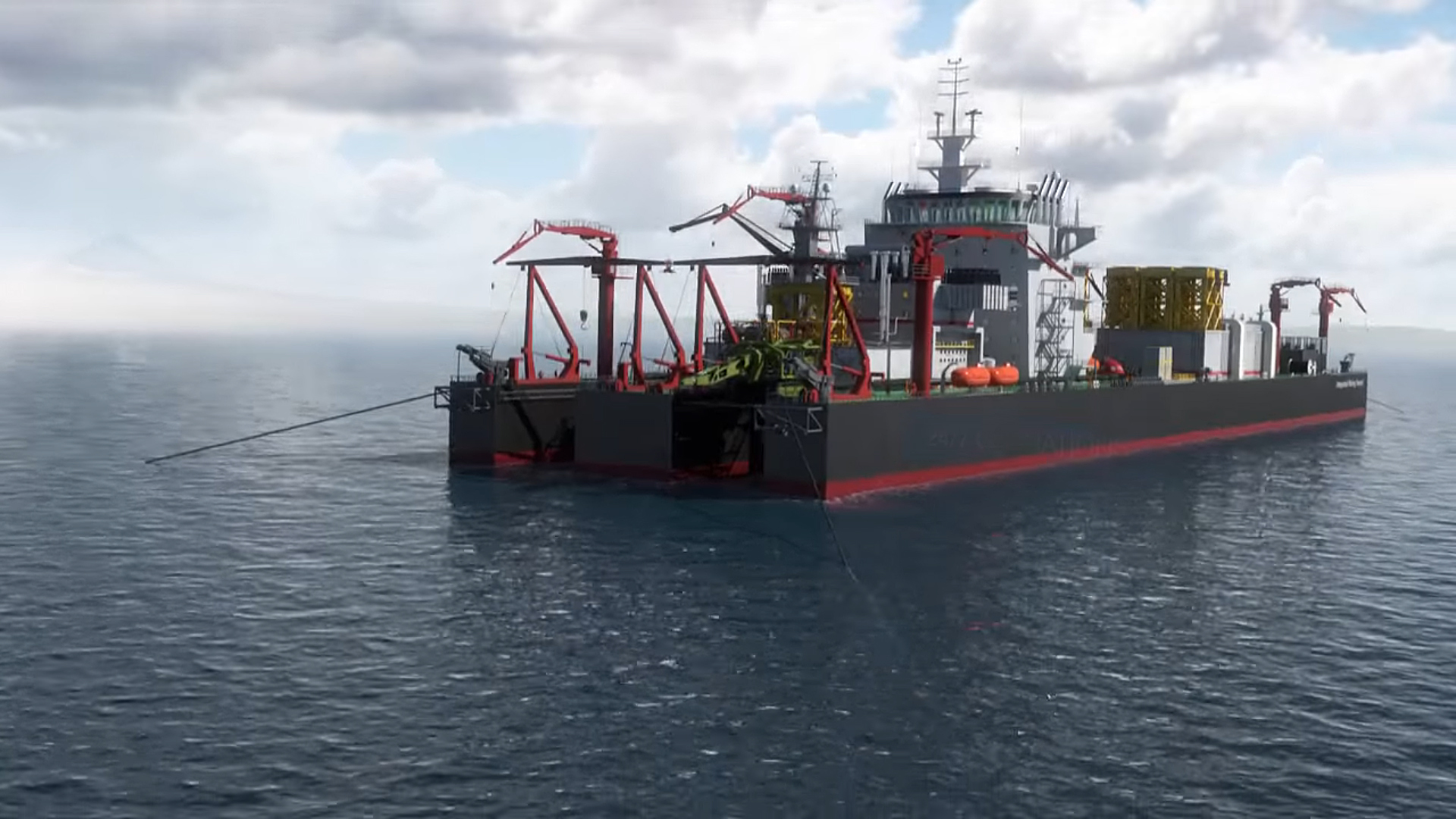 Trans-Tasman Resources wants to use an integrated mining vessel to mine the South Taranaki seabed. Image / Supplied