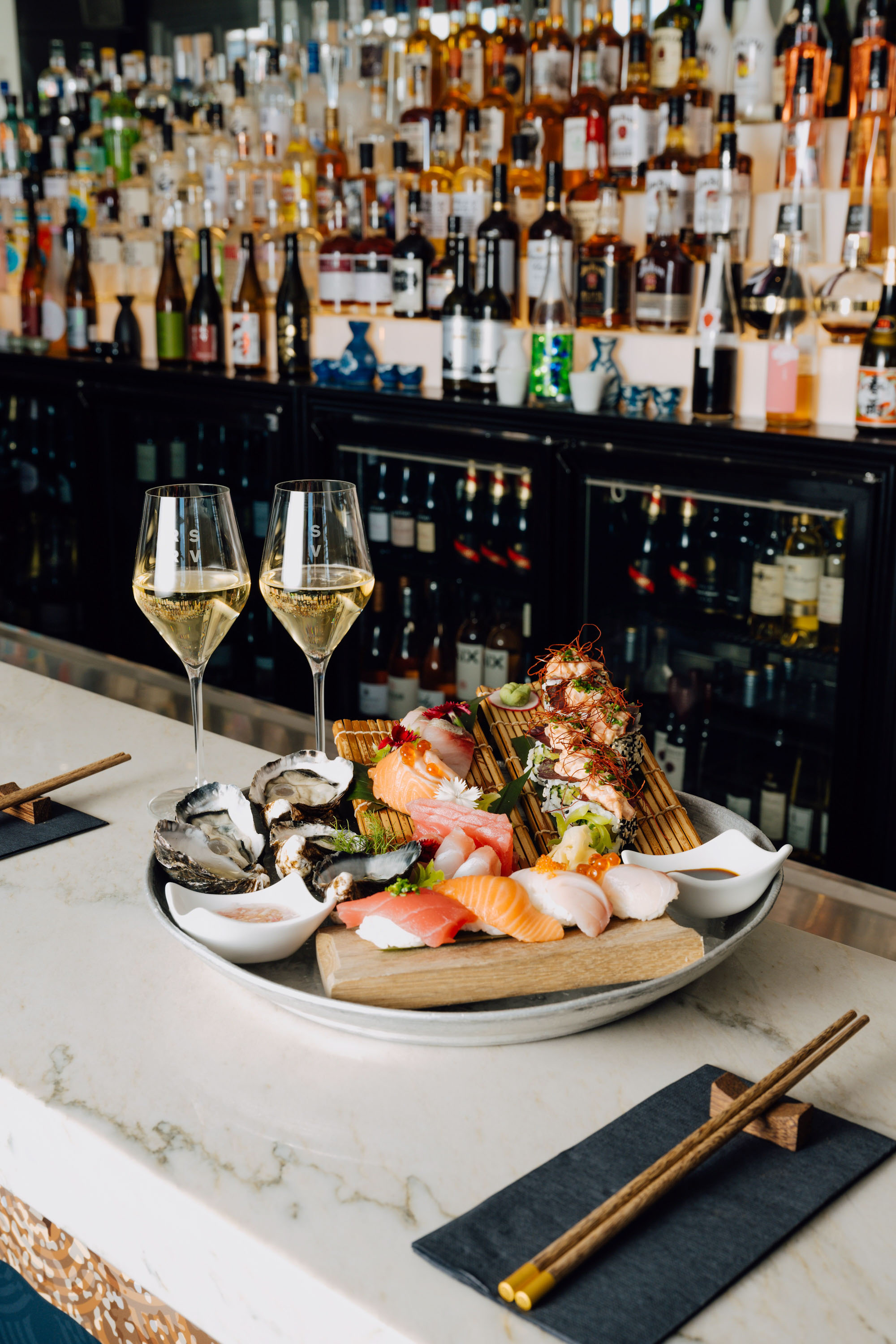Harbourside's sake pop-up. Photo / Babiche Martens