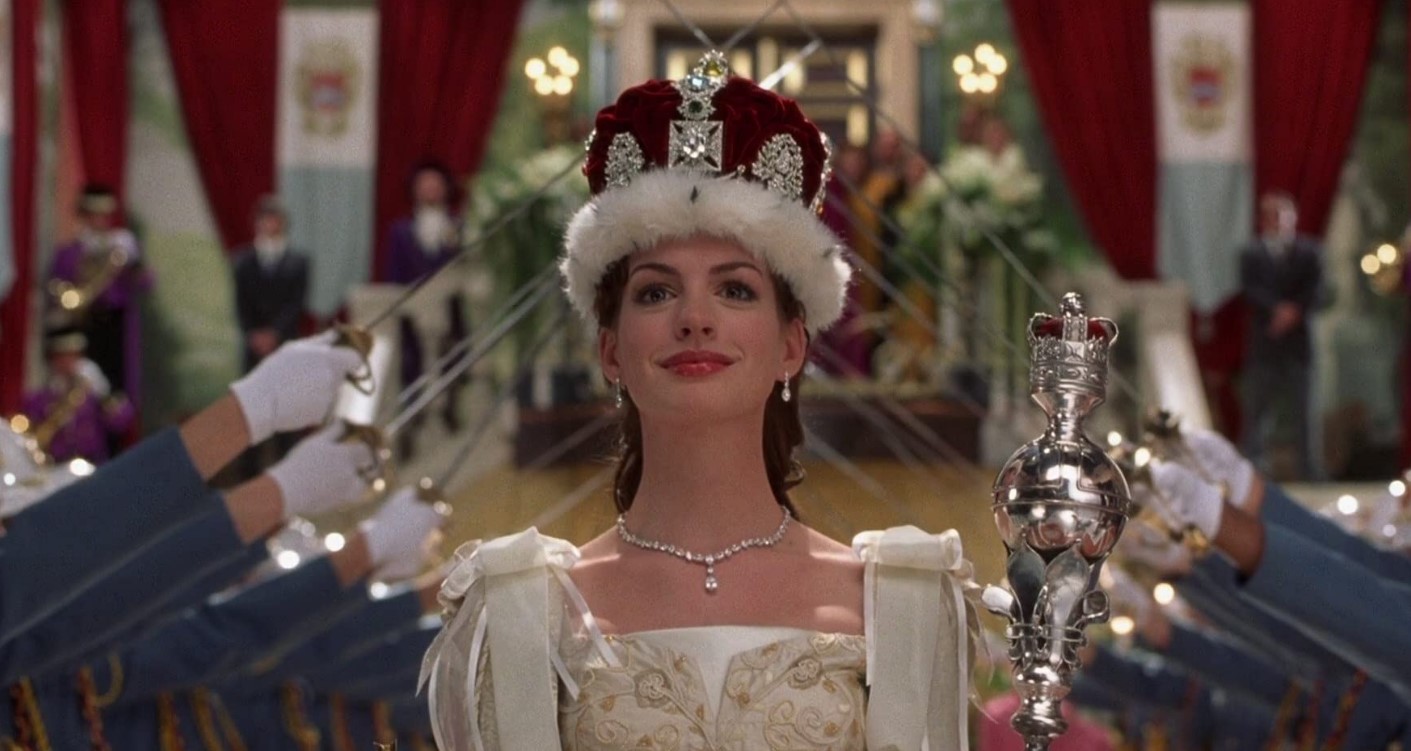 Anne Hathaway as Princess Amelia Mignonette Thermopolis Renaldi in The Princess Diaries 2.