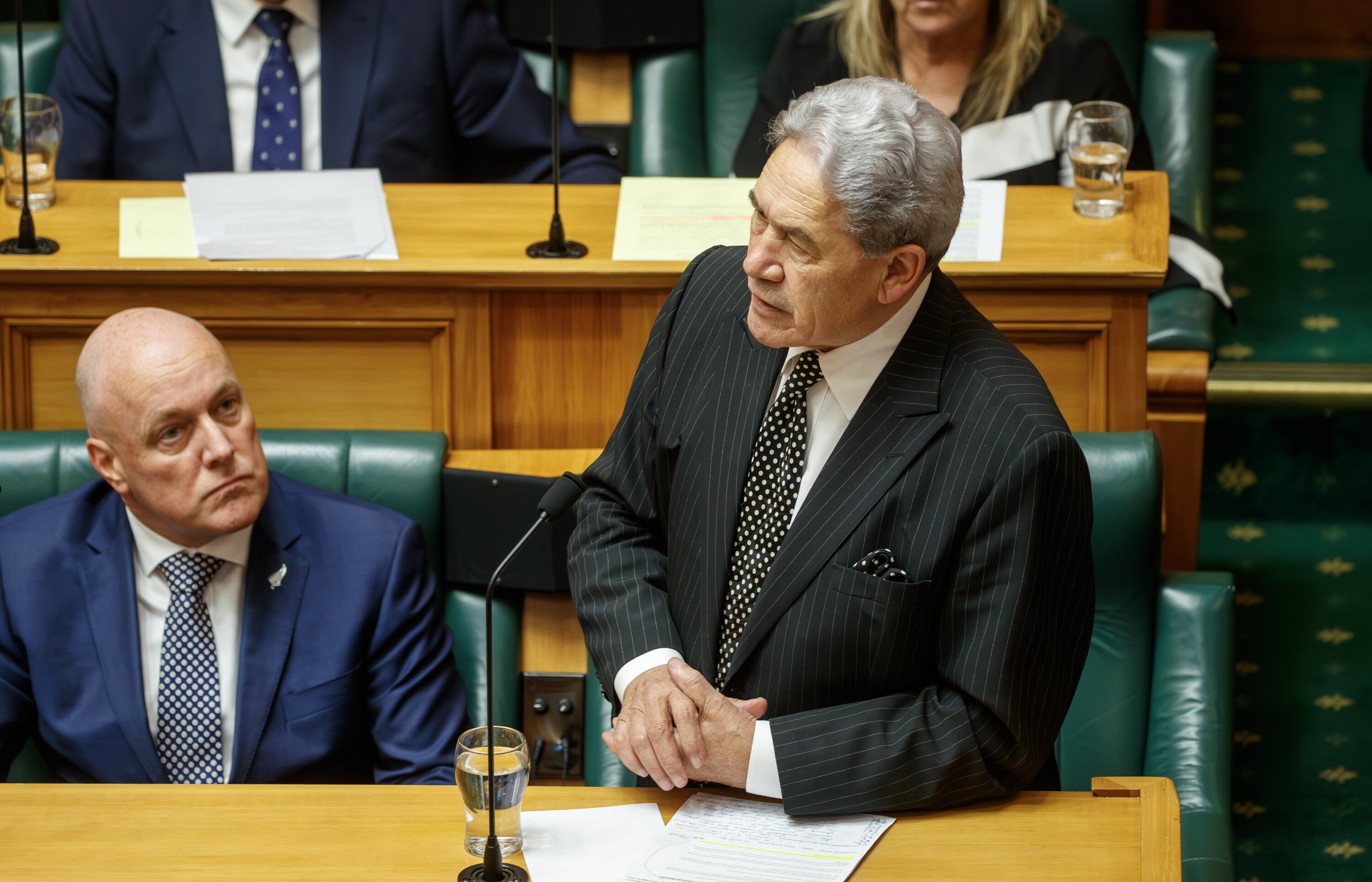 Deputy Prime Minister and Foreign Minister Winston Peters during debate on the Gaza conflict in Parliament, Wellington. Photo / Mark Mitchell