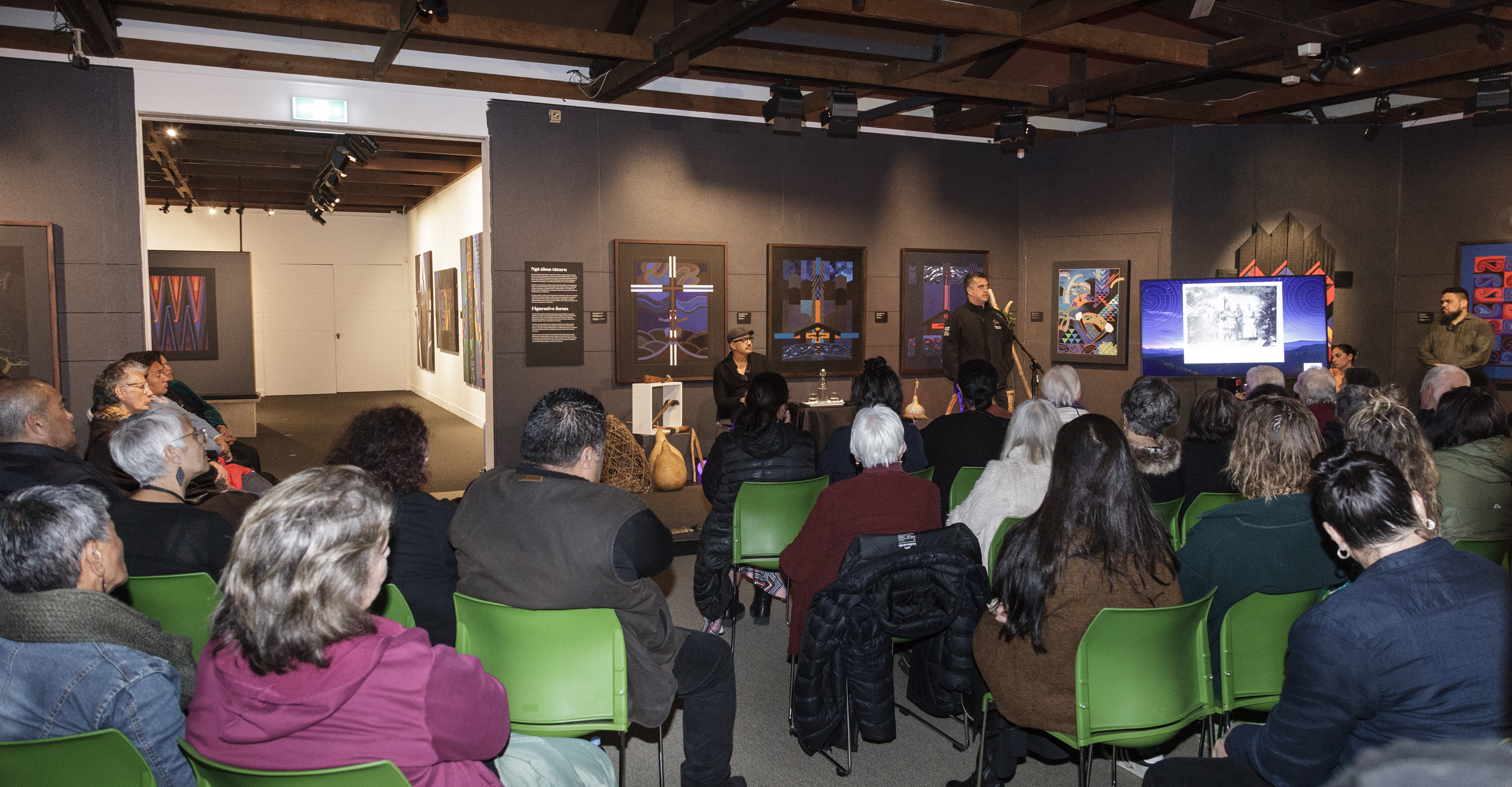 Professor Rangi Mātāmua speaks about Matariki to the Gisborne community at the Tairāwhiti Museum. Photo / Dudley L Meadows