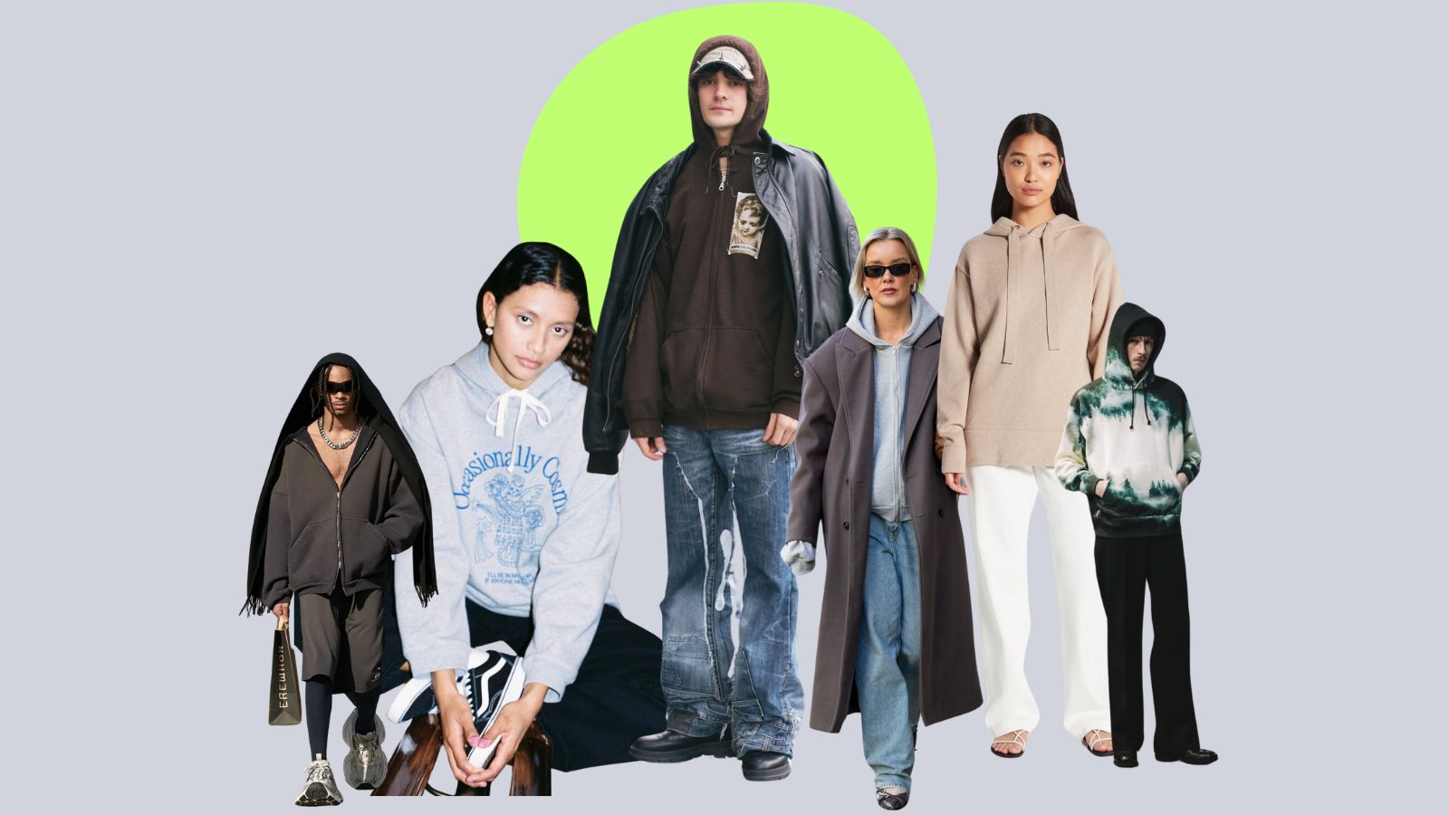 The humble hoodie is a seasonal favourite reinterpeted in various ways.