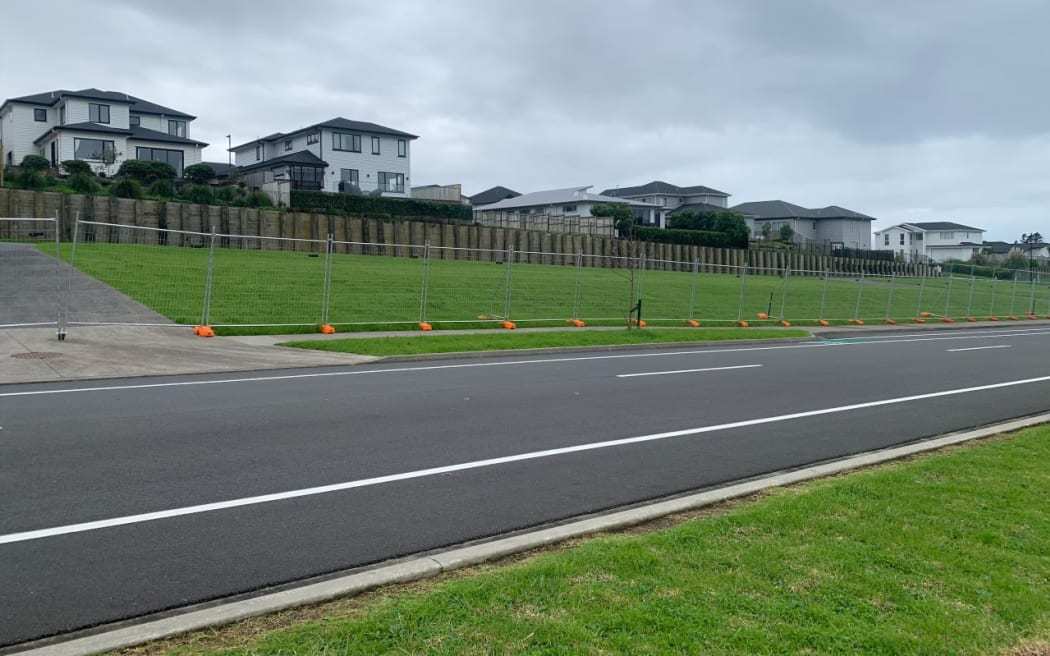 Housing agency Kāinga Ora paused construction at an Auckland social housing complex in Millwater in June. Photo / RNZ, Rayssa Almeida