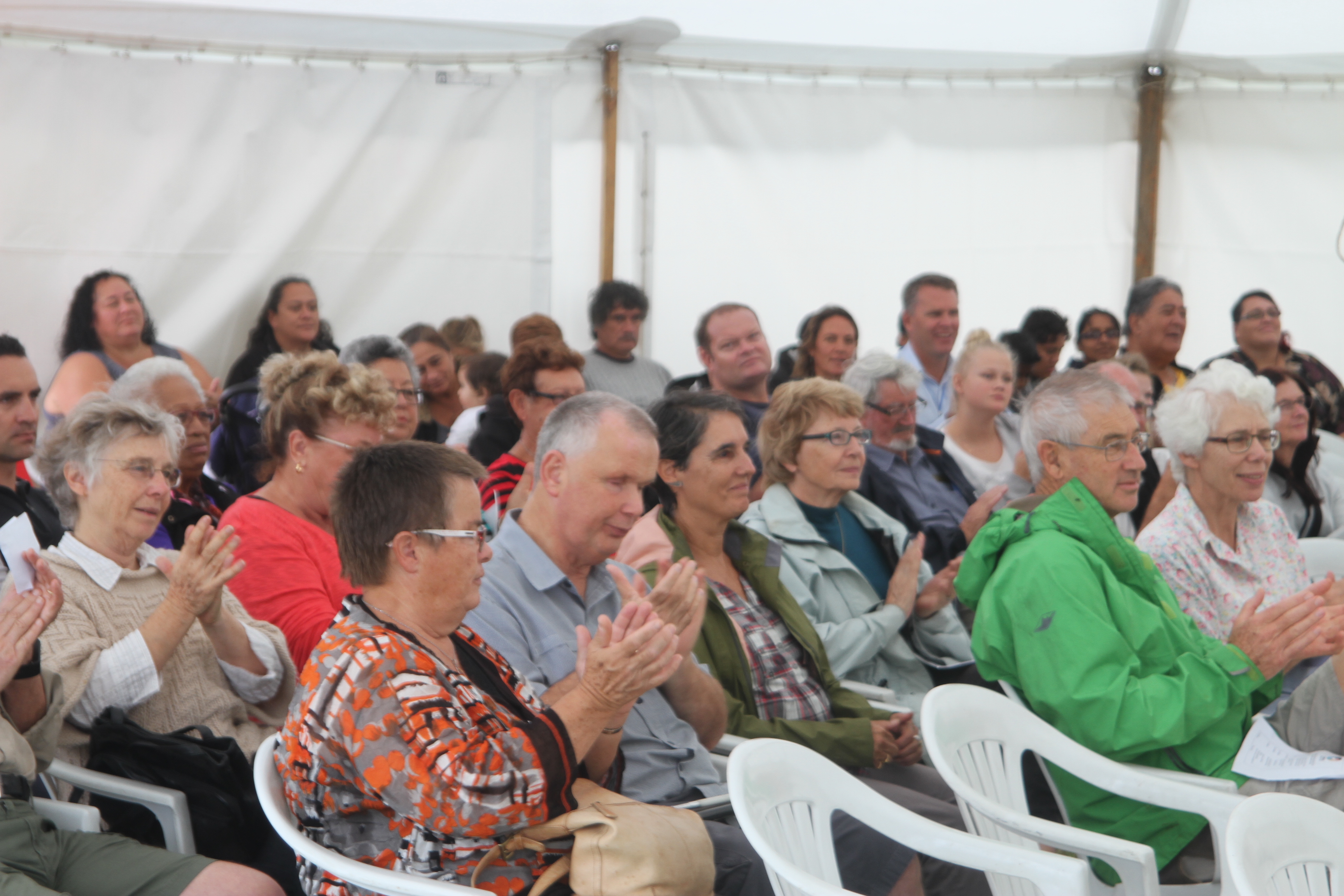 Saturday's audience wasn't large, but it was appreciative of the speakers.