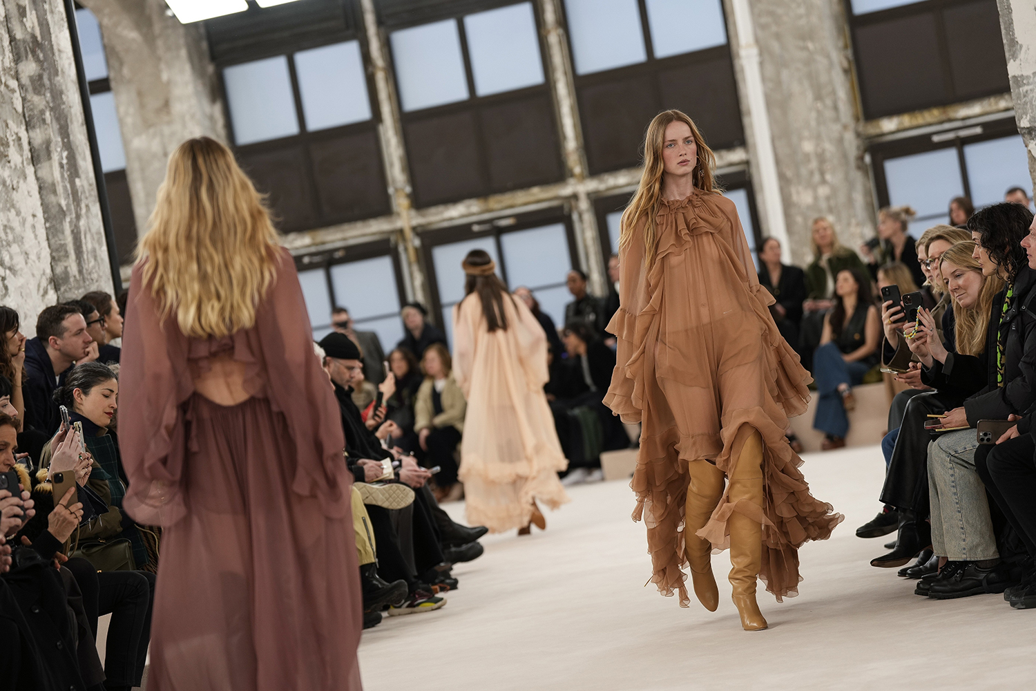 The Chloe fall/winter 2024/2025 ready-to-wear collection, presented in Paris. Photo / AP