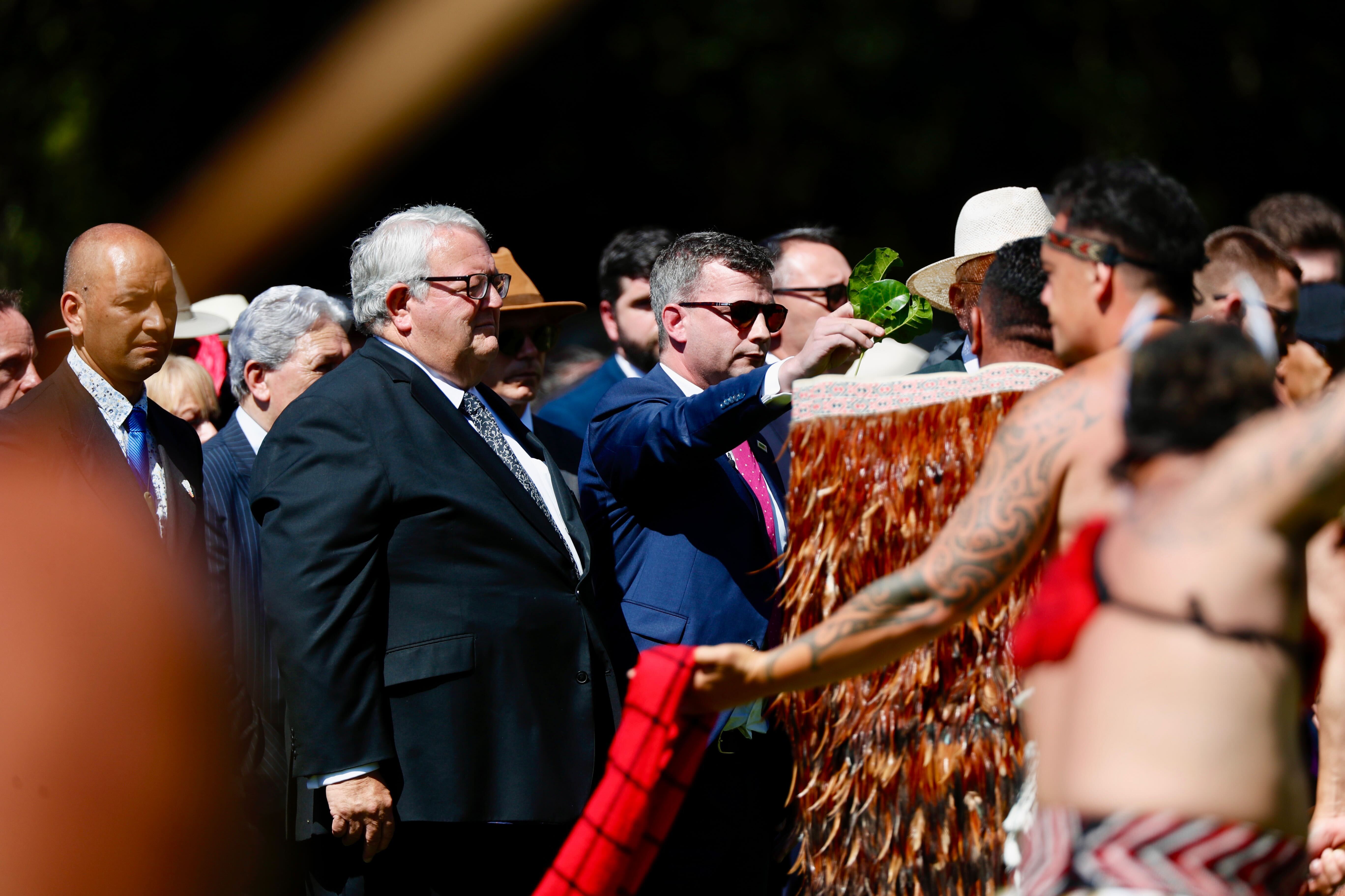 The Government was welcomed to the Treaty Ground. Photo / Dean Purcell
