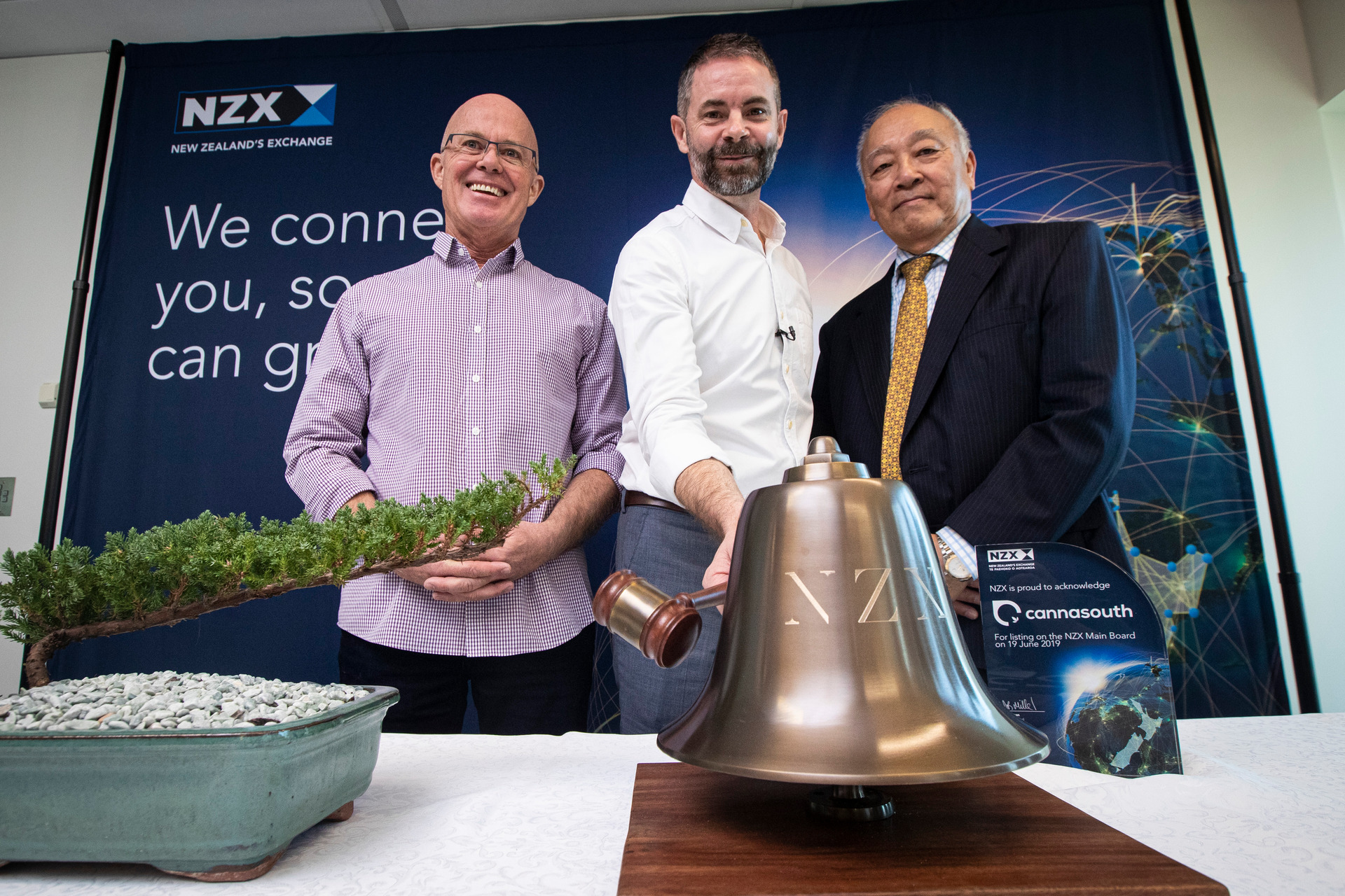 Cannasouth founders (from left) Nic Foreman and Mark Lucas, and chairman Tony Ho.