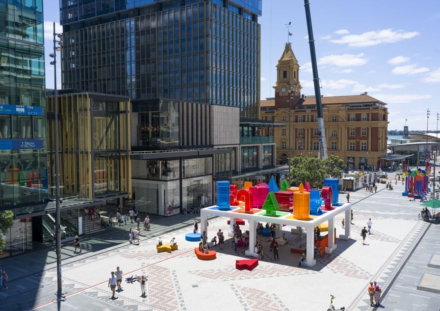 Te Komititanga, featuring one of Auckland Council’s festive activations — The Pav.