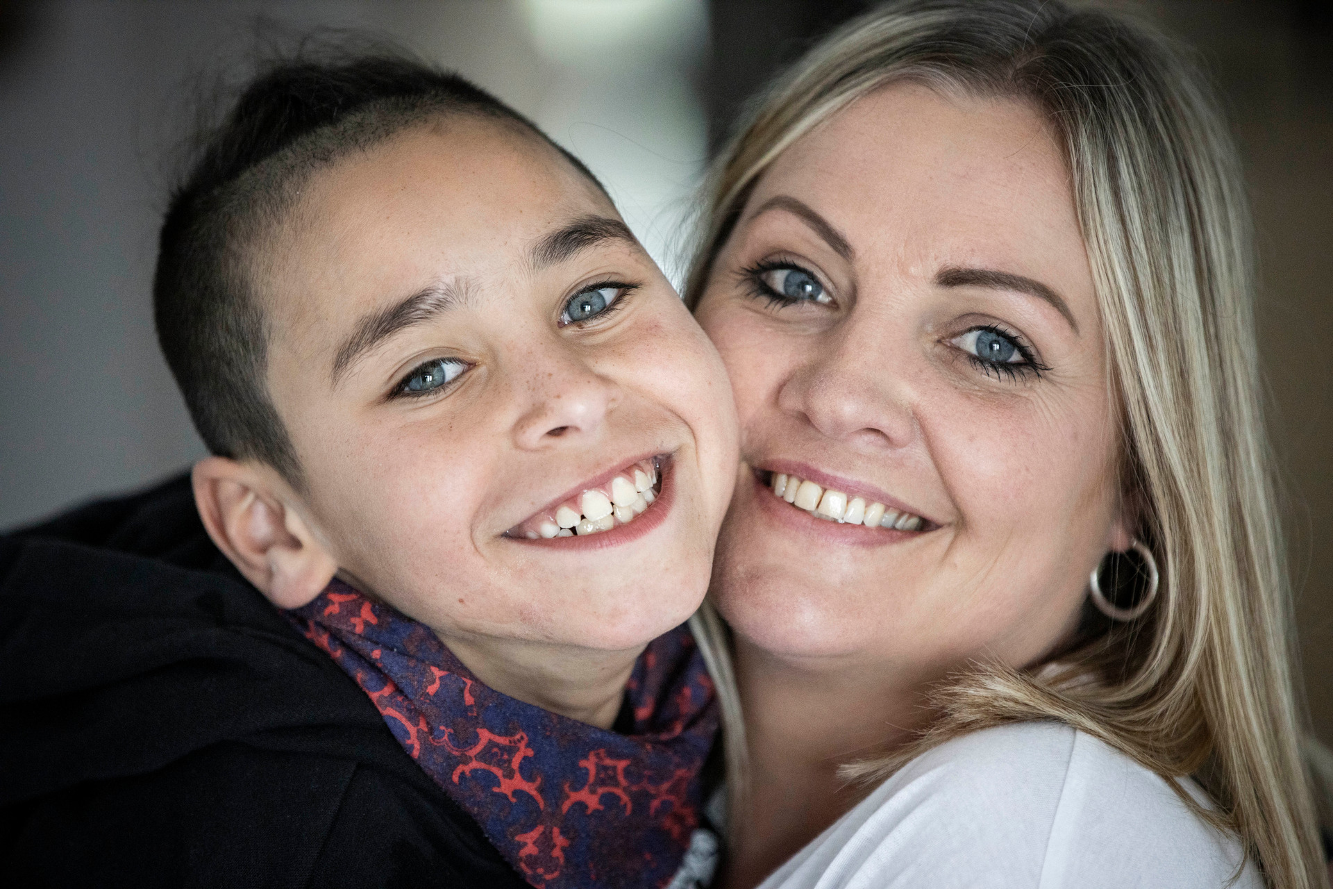Kainoa McCavana-Murray and his mum, Sacha McCavana. Photo / Mike Scott