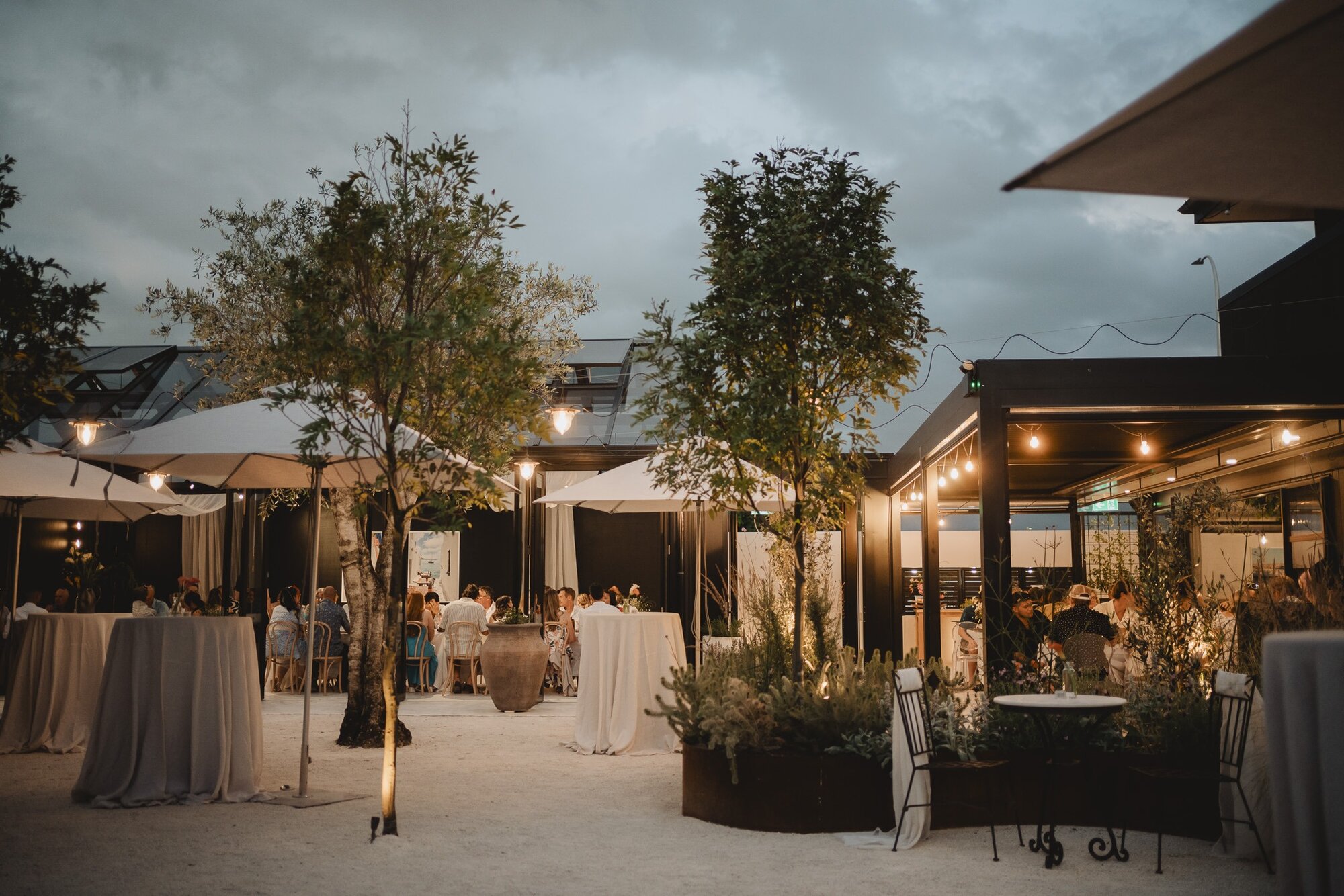 The Terrace Kitchen glass pavilion and porch.