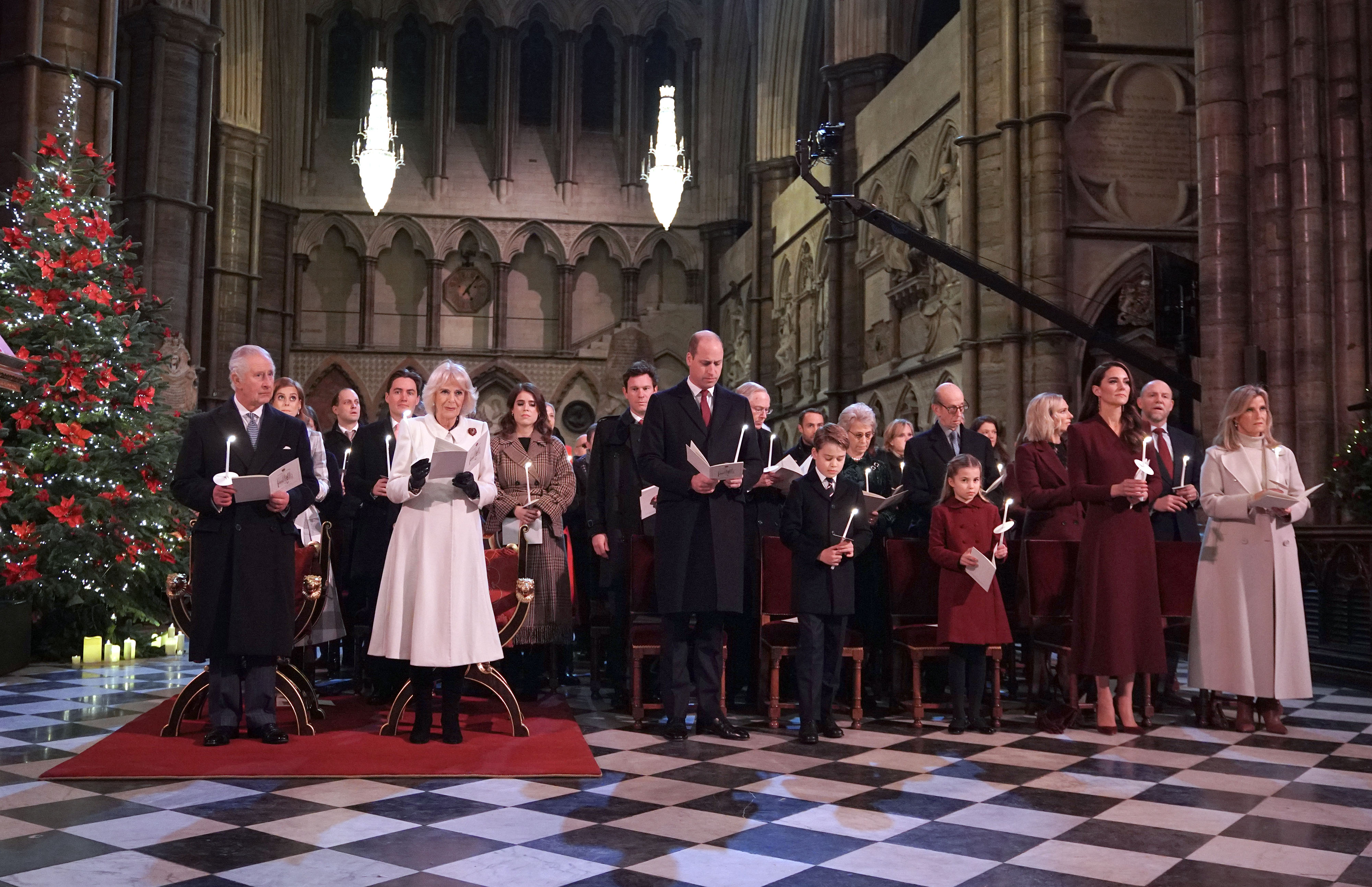 The family have many festive traditions. Last year they came together for a 'Together at Christmas' Carol Service at Westminster Abbey on December 15. Photo / Getty Images