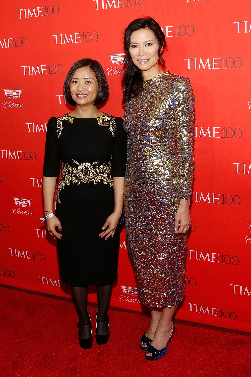 Guo Pei and Wendi Deng attending the 2016 Time 100 Gala in New York City. Photo / Getty Images