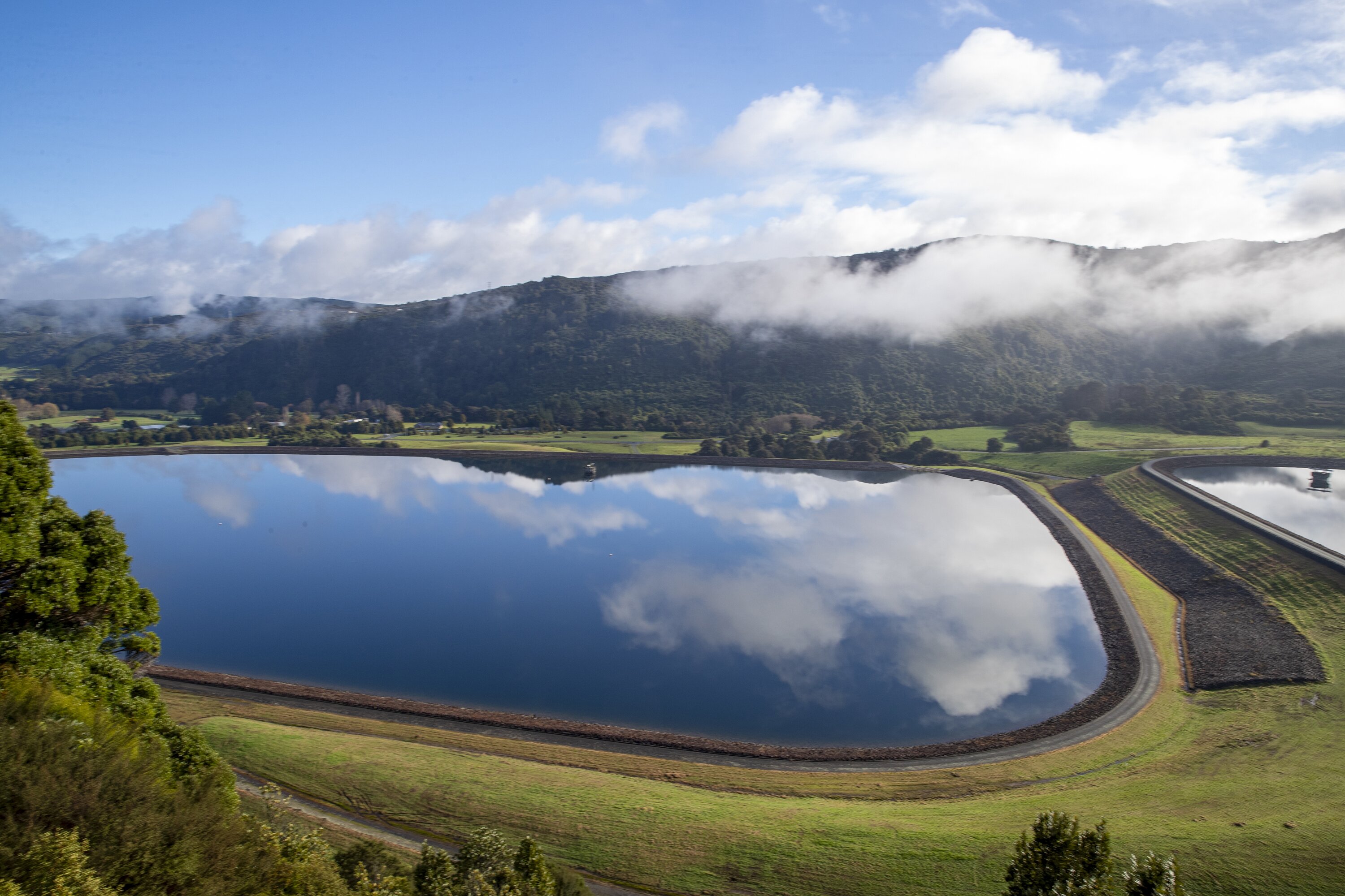 The Stuart Macaskill water storage lakes at Te Mārua. Photo / Mark Mitchell