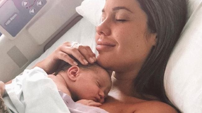 Davina Rankin with her first child. Photo / Instagram.