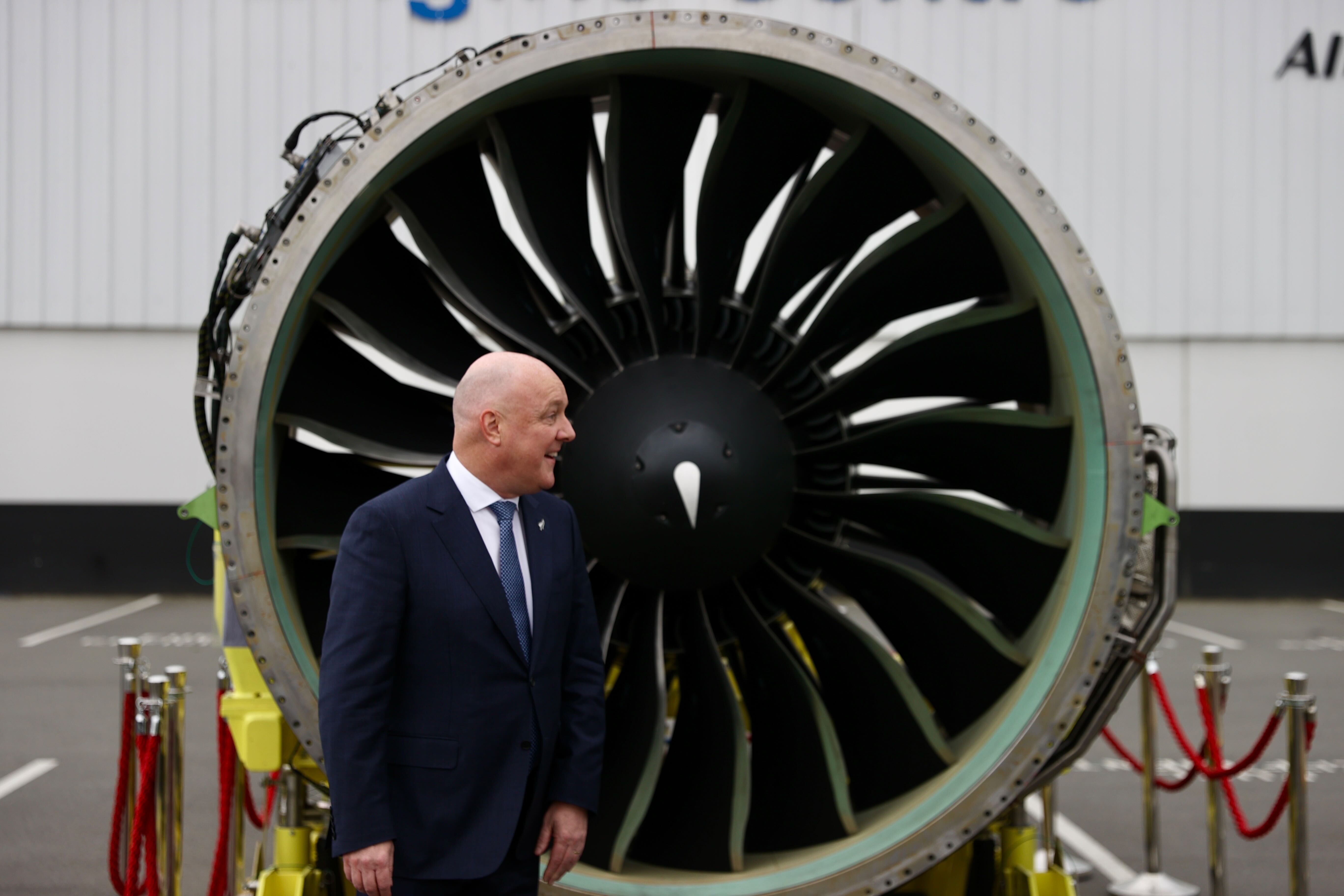 Christopher Luxon at the expansion of Christchurch Engine Centre. Photo / George Heard