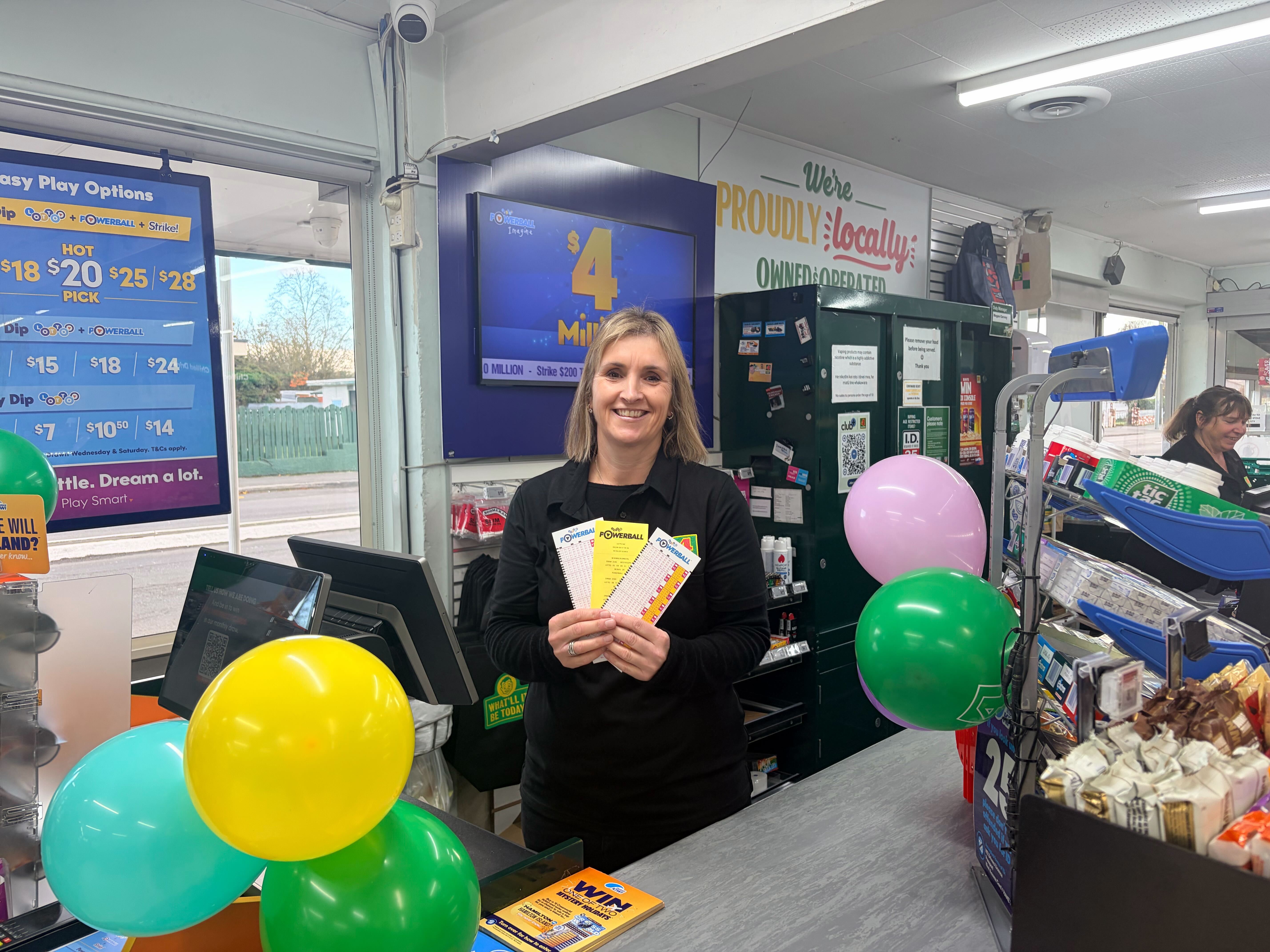 Four Square Netherby owner Kim Woods. Photo / Jazlyn Whales
